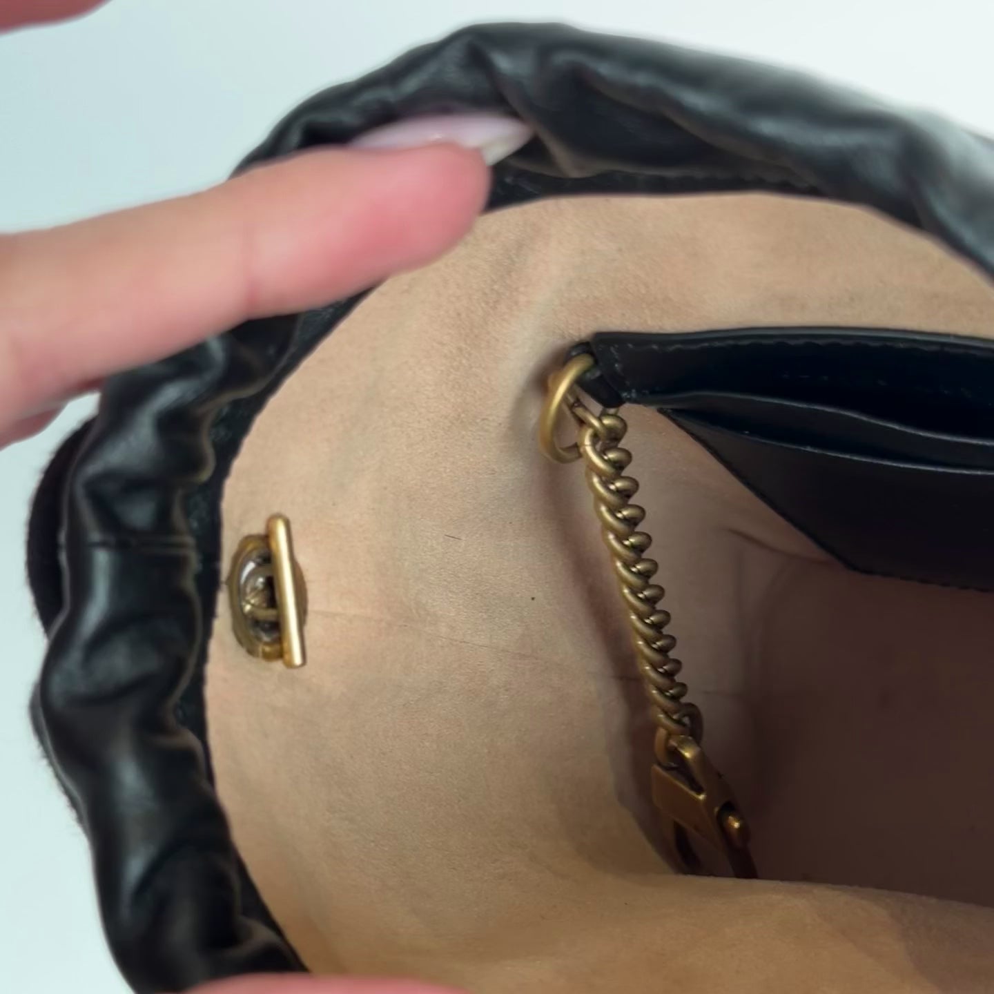 Gucci Mini Black Bucket Bag - Queen May