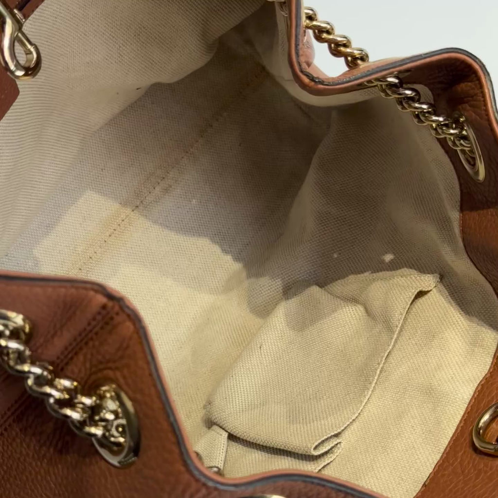 Gucci Brown Interlocking GG Soho Medium Bag - Queen May