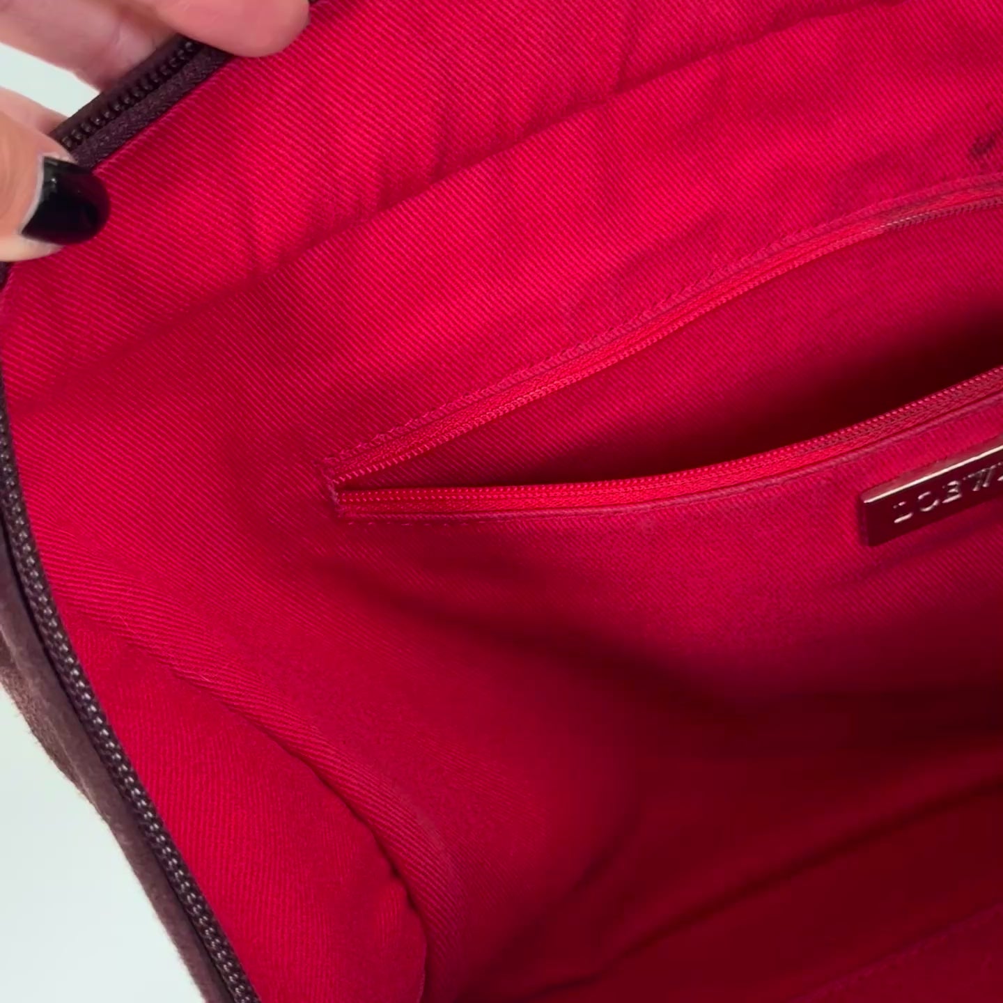 Loewe Suede Amazona Burgundy - Queen May