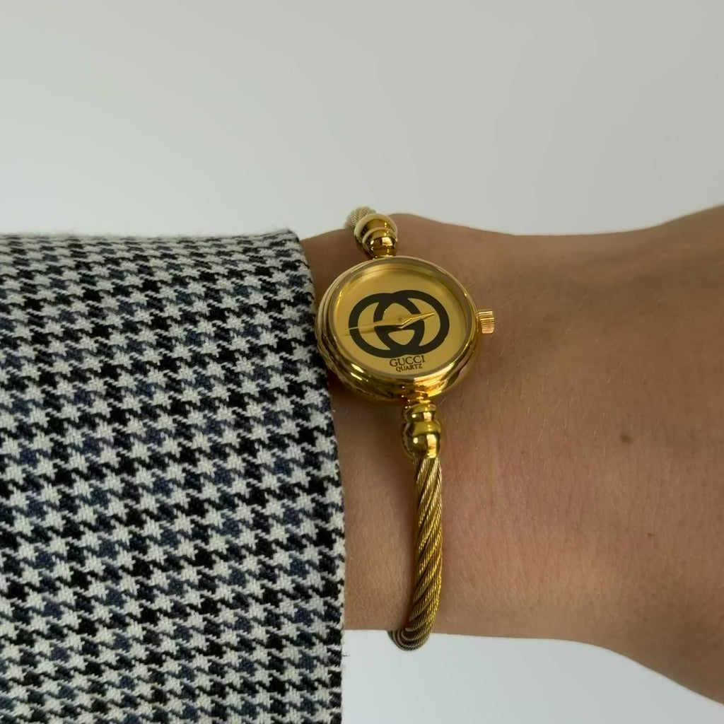 Gucci 20mm GG Dial Rope Bangle Watch - Queen May