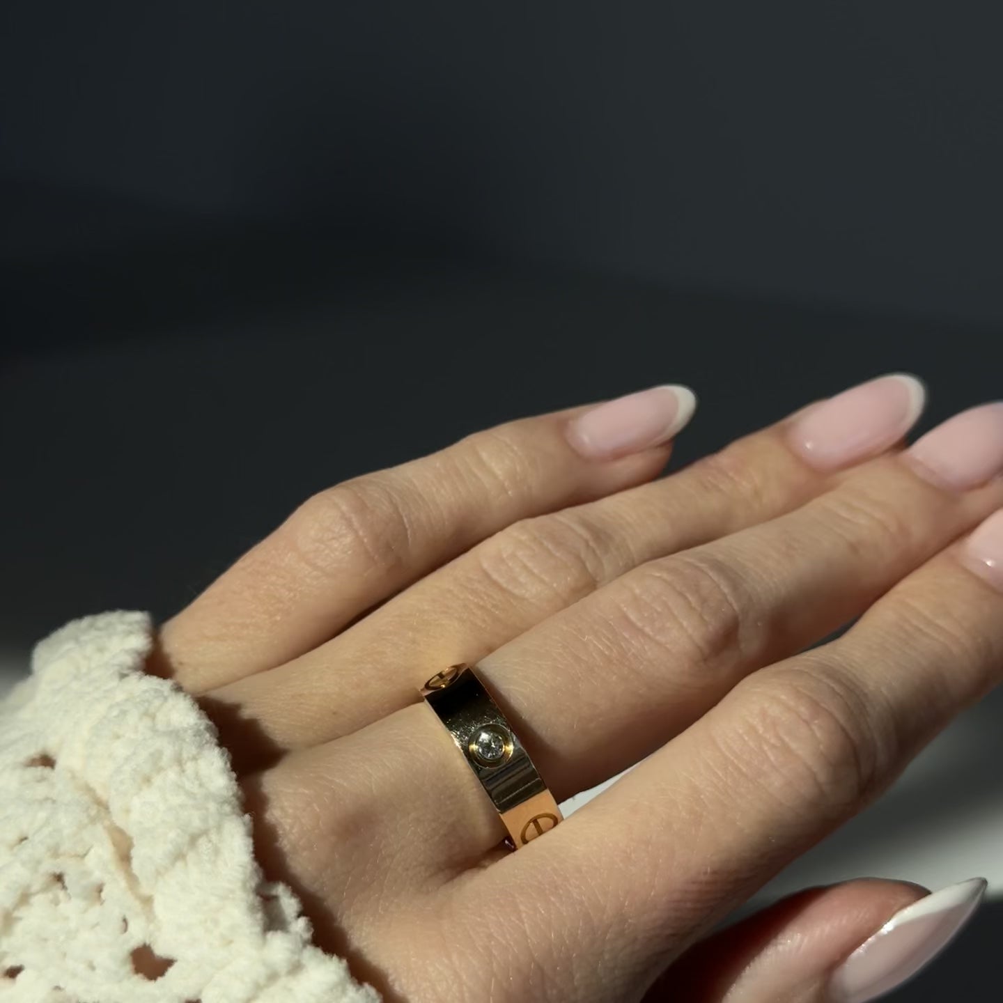 Cartier 18K Yellow Gold Diamond 5.5mm Love Ring - Queen May