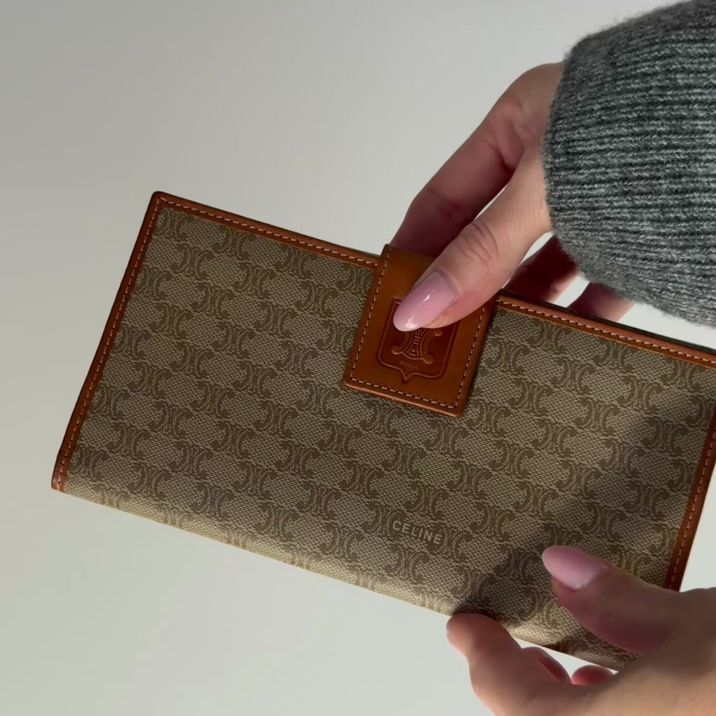 Celine Triomphe Continental Wallet - Queen May