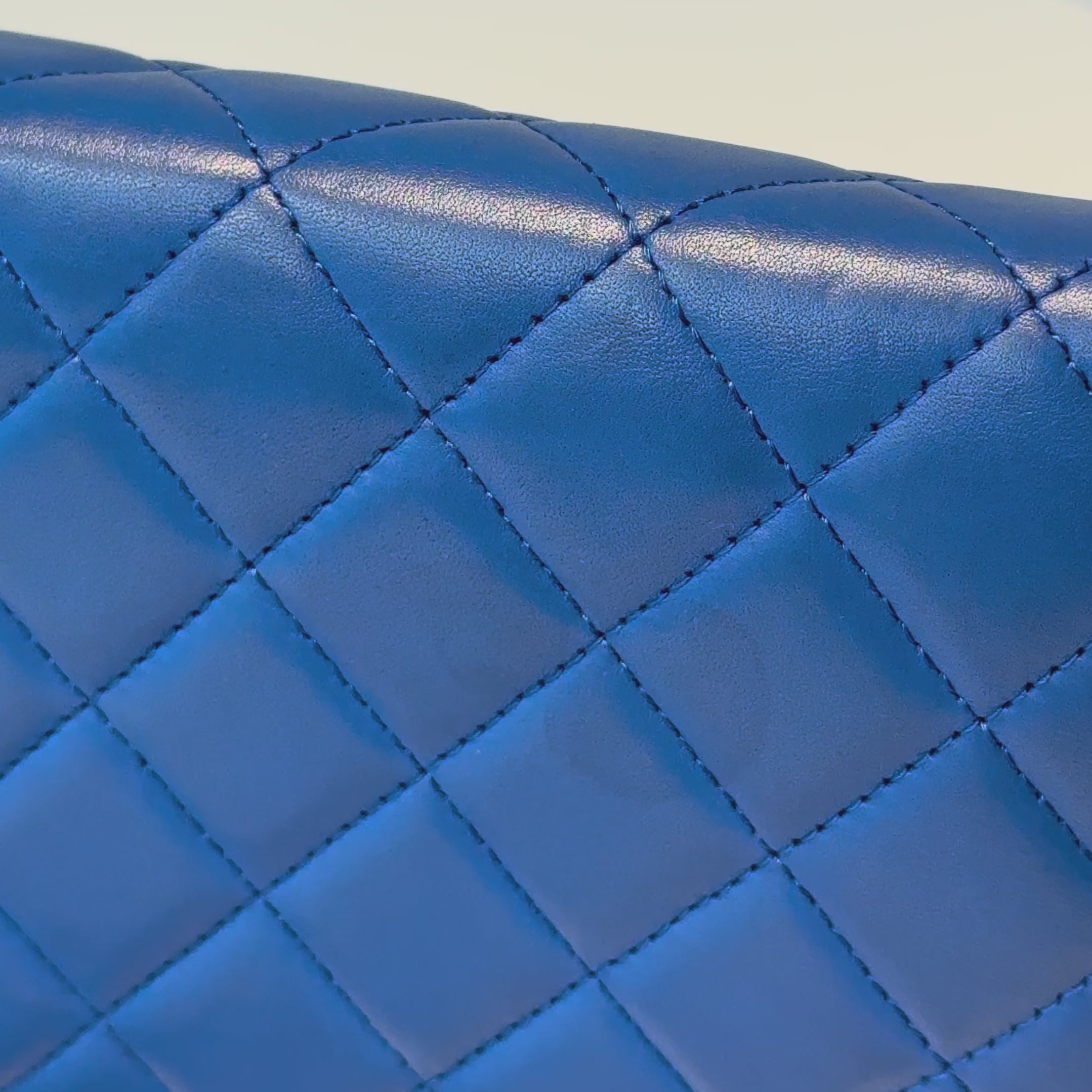 Chanel Lambskin Wallet On Chain Boy Blue - Queen May