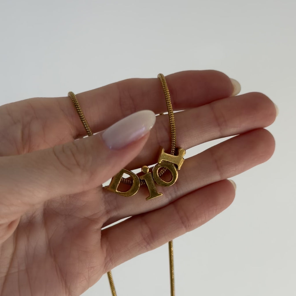 Dior Vintage Gold Tone Choker Necklace - Queen May