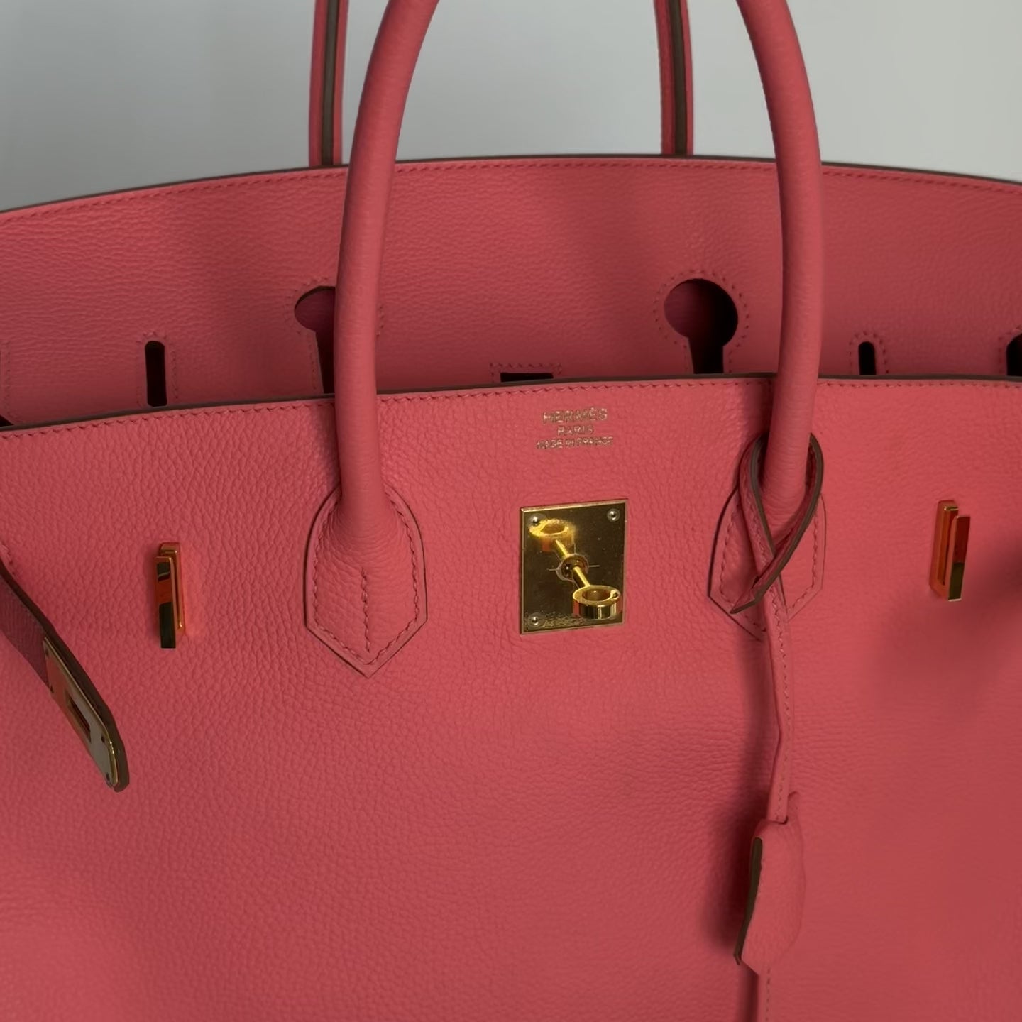 Hermes Birkin 35 Togo Rose Azalee Leather - Queen May