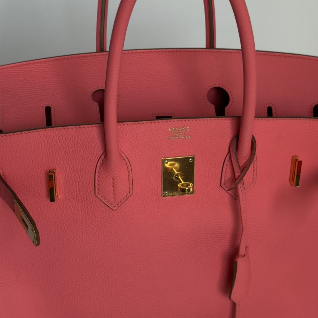 Hermes Birkin 35 Togo Rose Azalee Leather - Queen May
