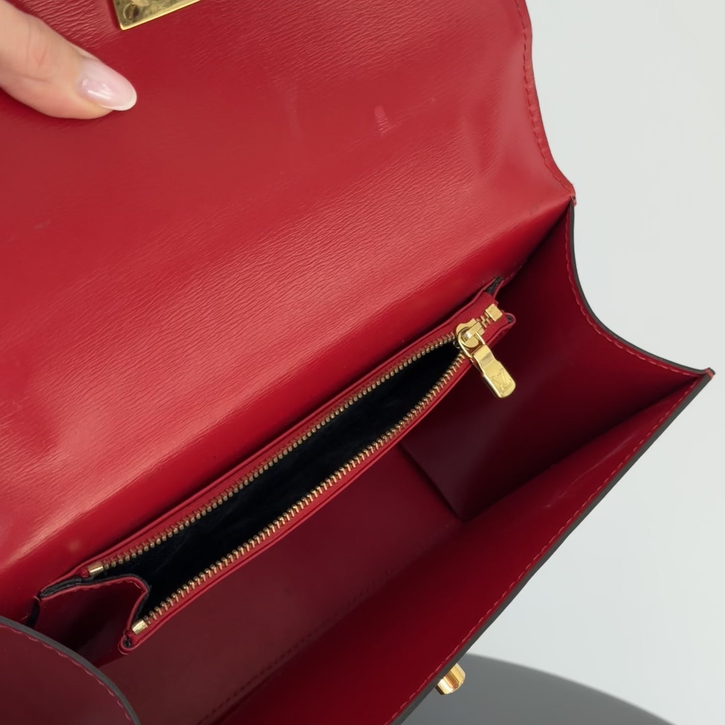 Louis Vuitton Red Epi Leather Malesherbes Top Handle - Queen May