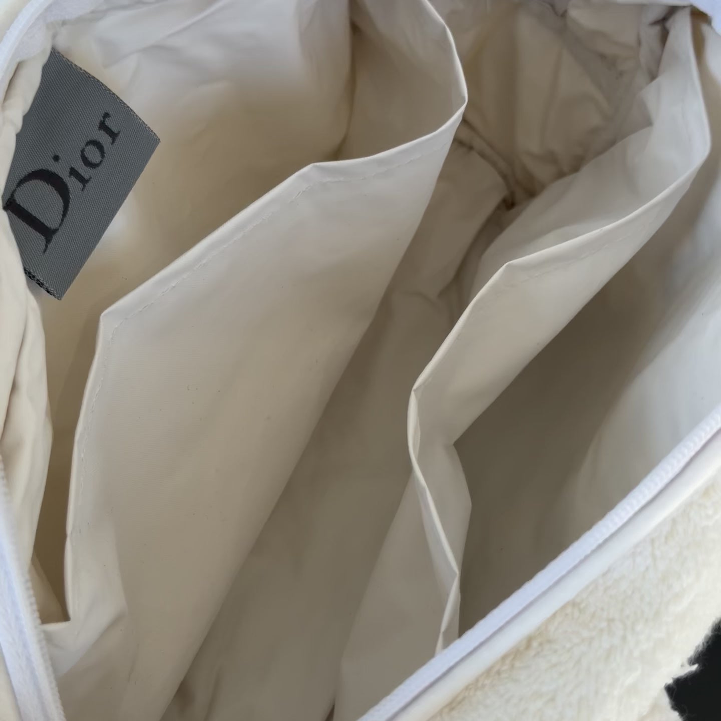 Christian Dior J'Adore Terry Cloth Mini Bowler Bag Blue - Queen May