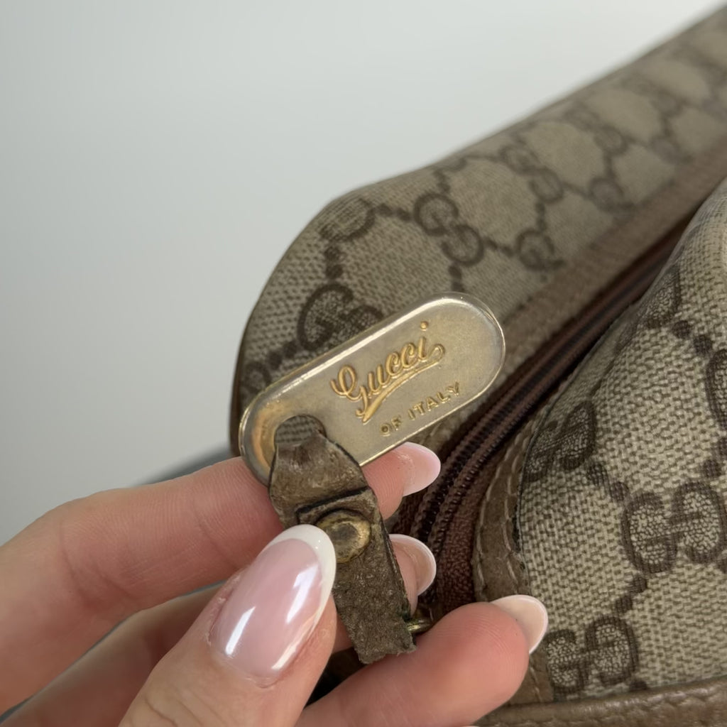 Vintage Gucci GG Supreme Canvas Cosmetic Case - Queen May