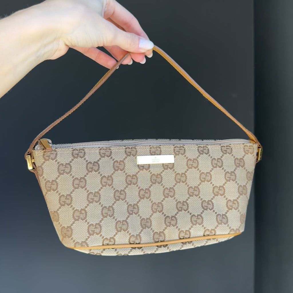 Gucci Boat Pochette Tan - Queen May