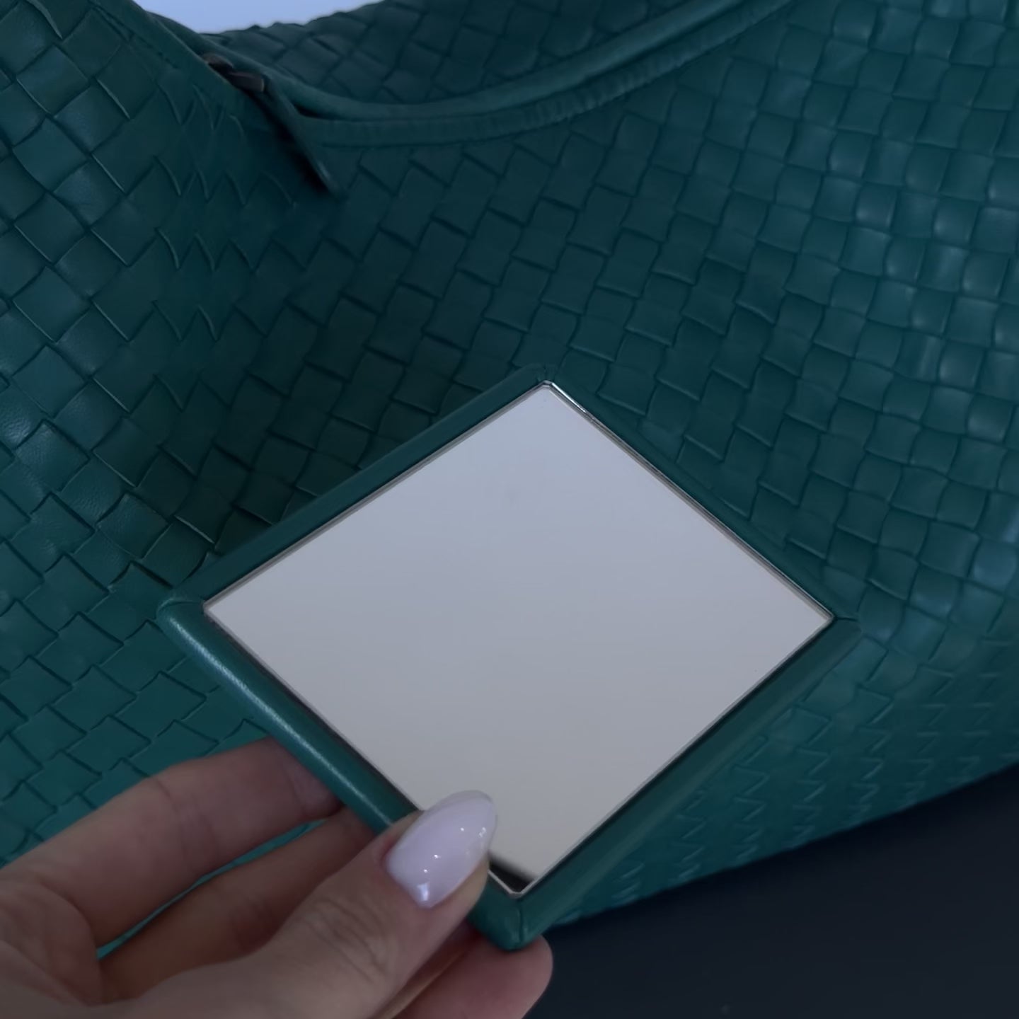 Bottega Veneta Intrecciato Hobo Teal Large - Queen May