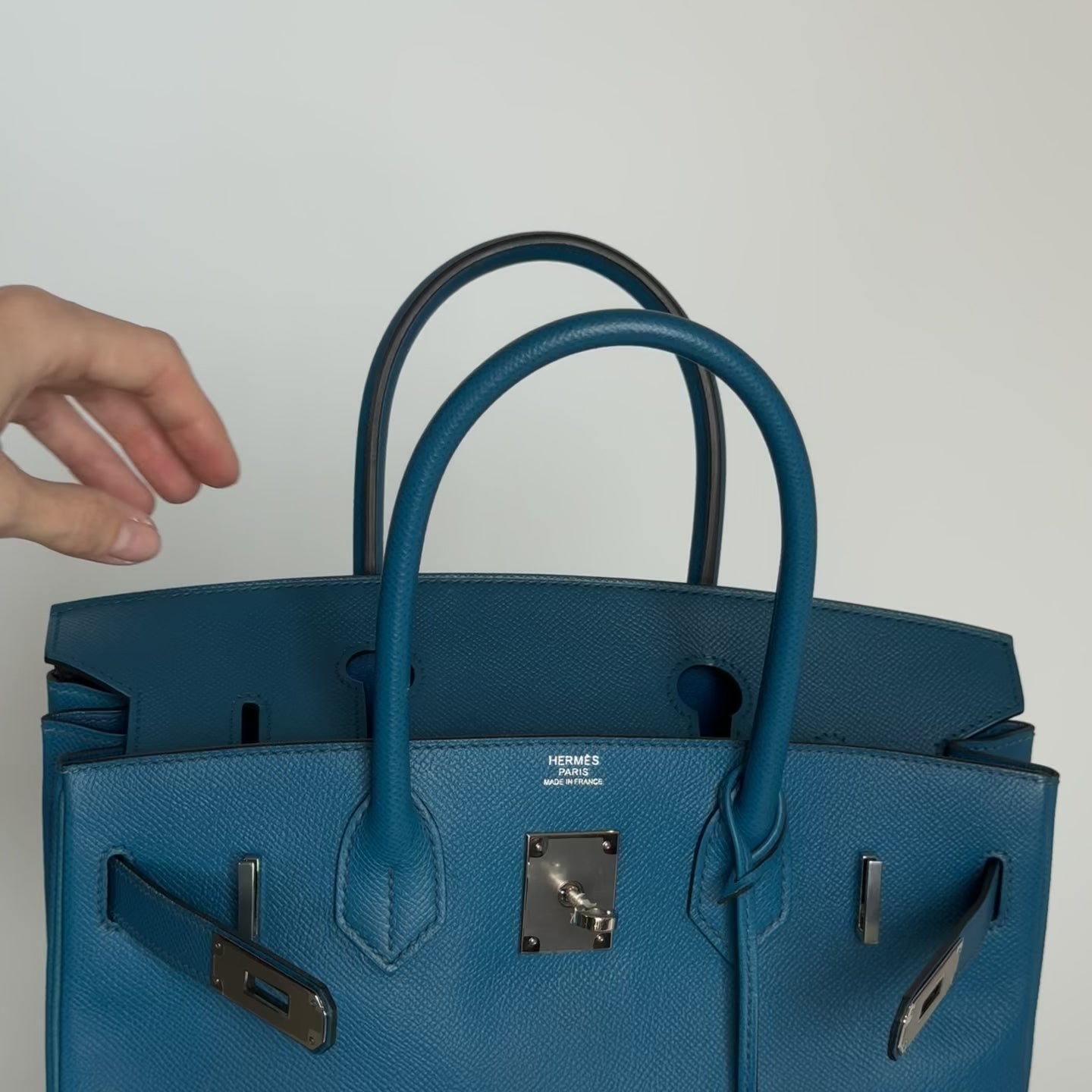 Hermes Birkin 30 Epsom Blue Izmir 2013 - Queen May