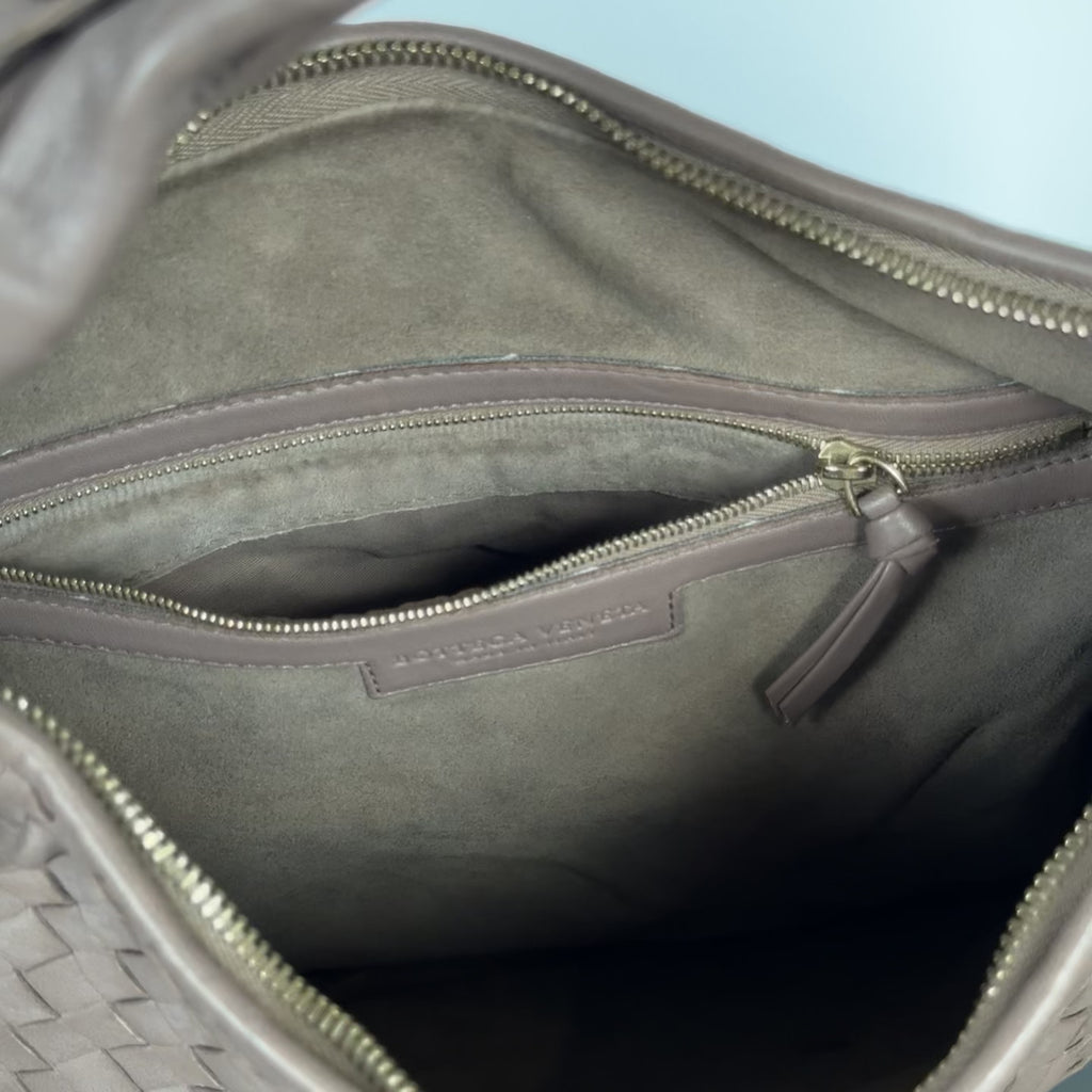 Bottega Veneta Intrecciato Hobo Brown - Queen May