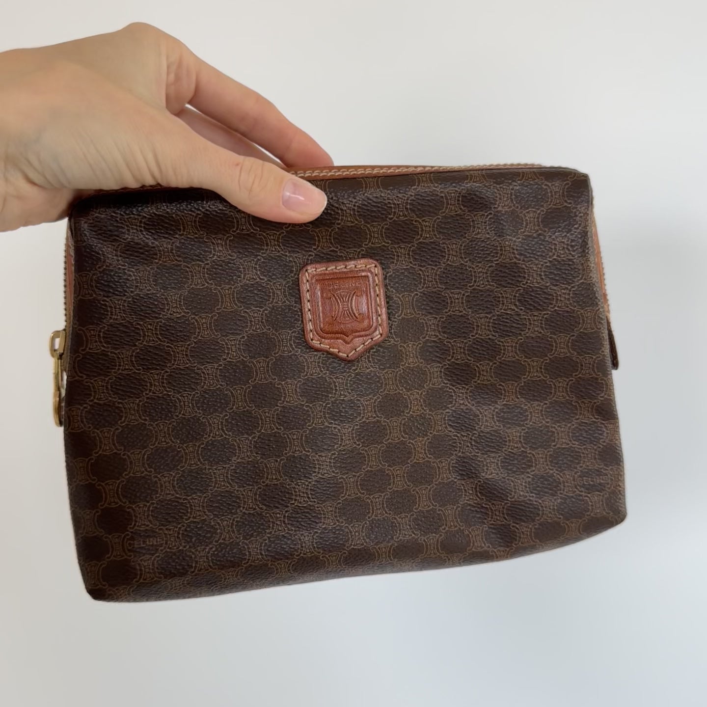 Vintage Celine Triomphe Toiletry Pouch - Queen May