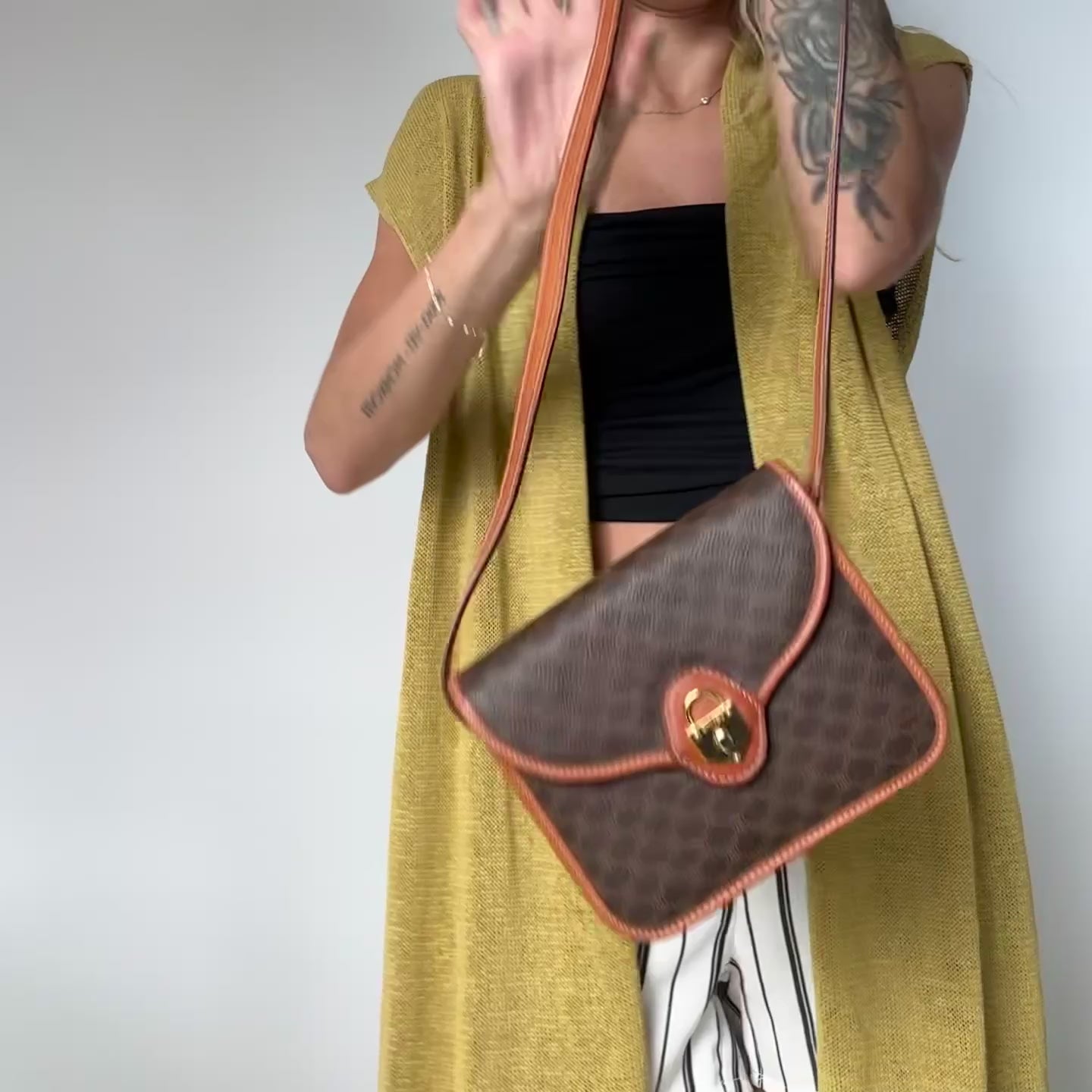 Vintage Celine Macadam Crossbody - Queen May