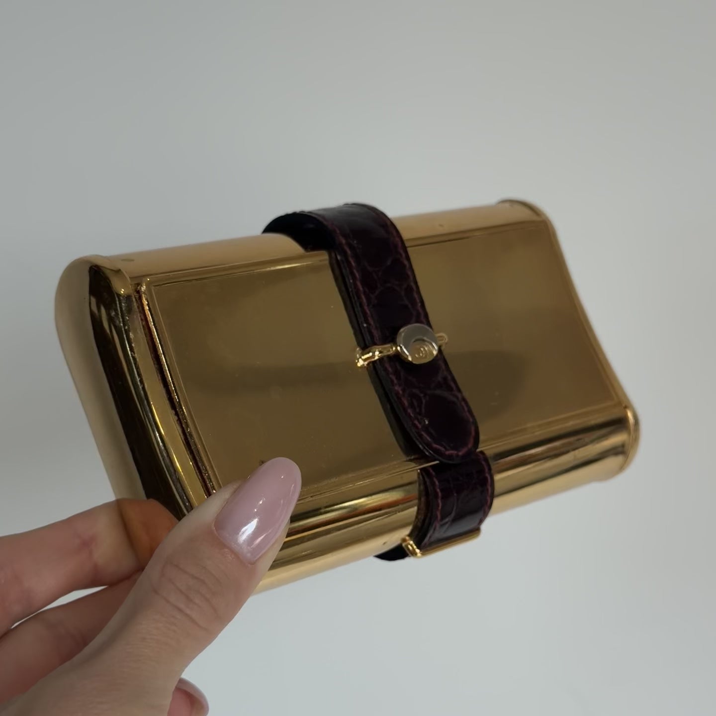 Rare Vintage Gucci Metal Book Trinket Box - Queen May