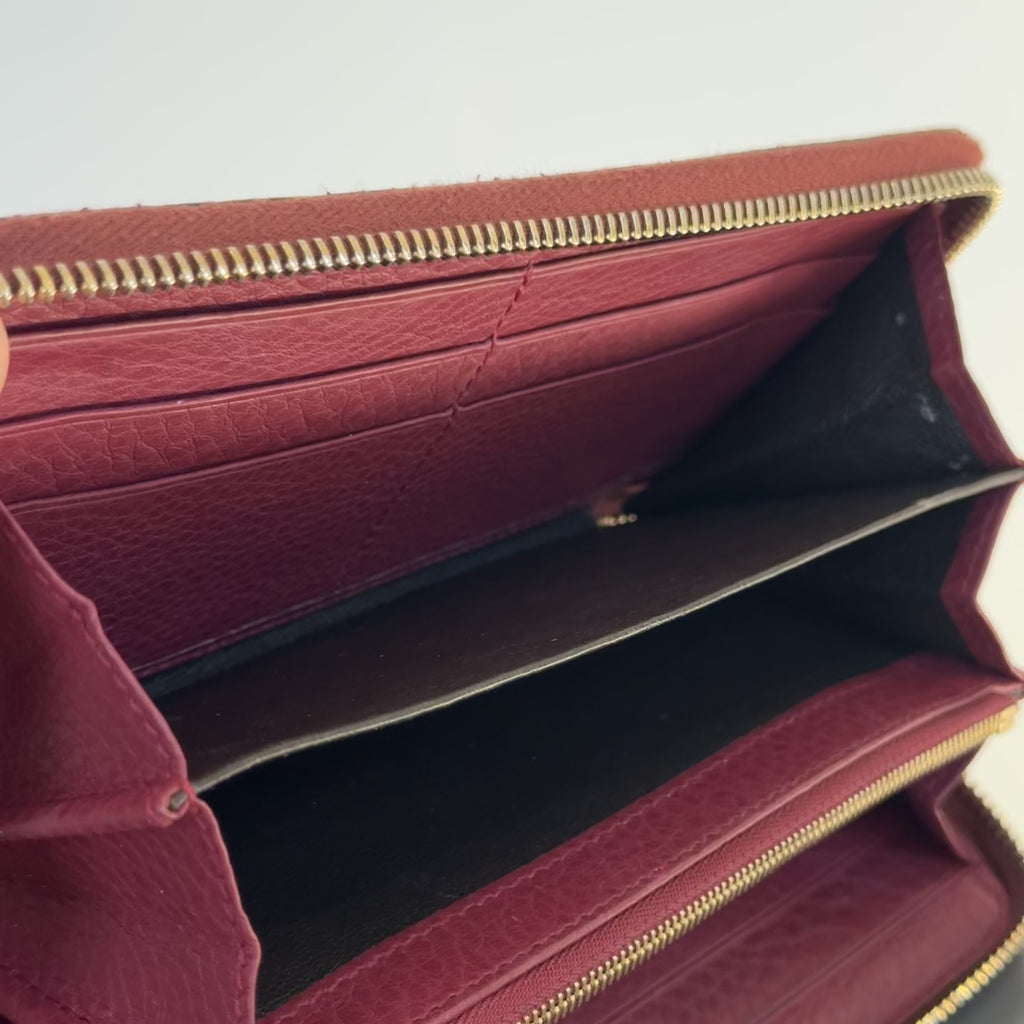 Gucci Python Soho Interlocking G Logo Wallet - Queen May