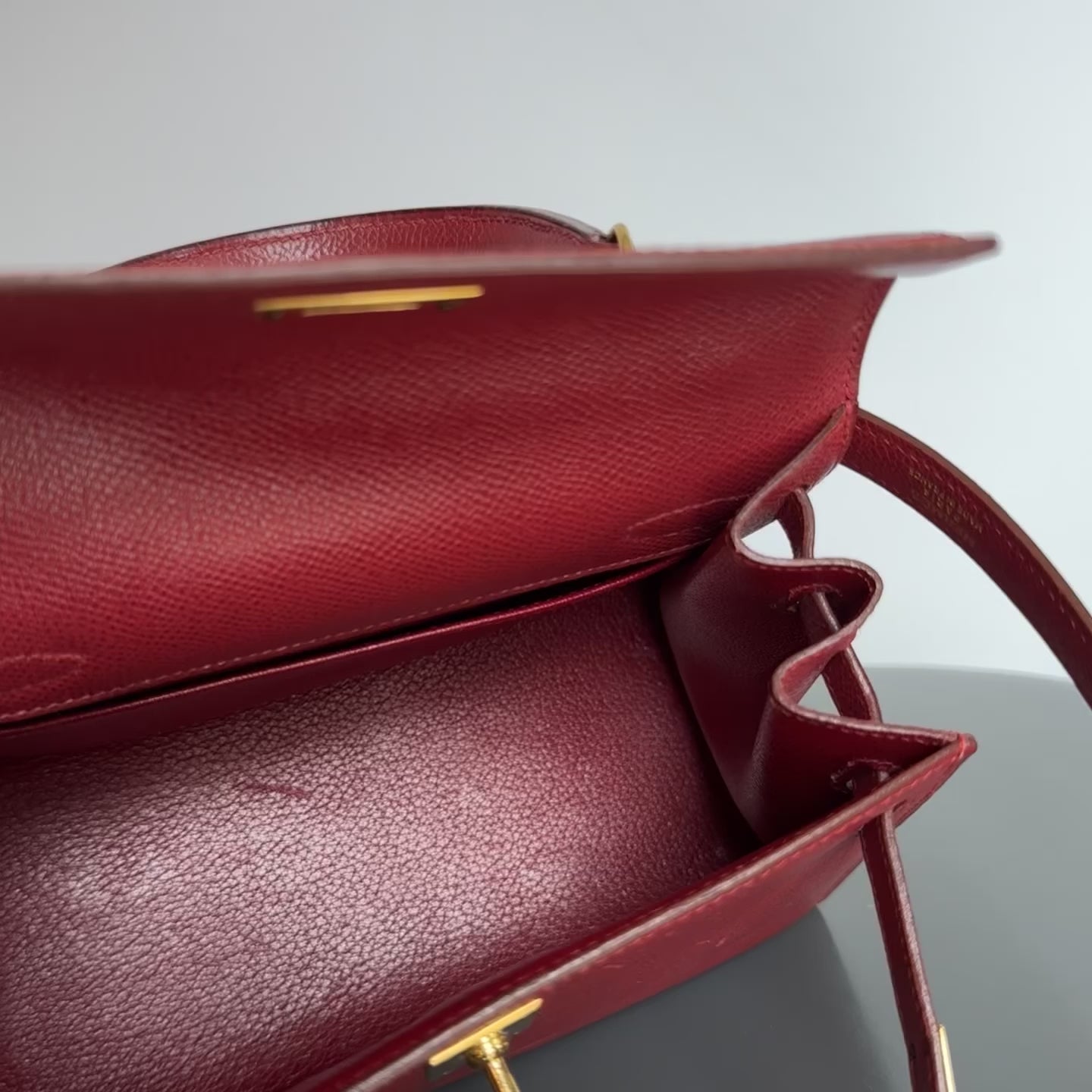 Ultra Rare Hermes Mini Kelly Courcheval Rouge Vif 20 - Queen May