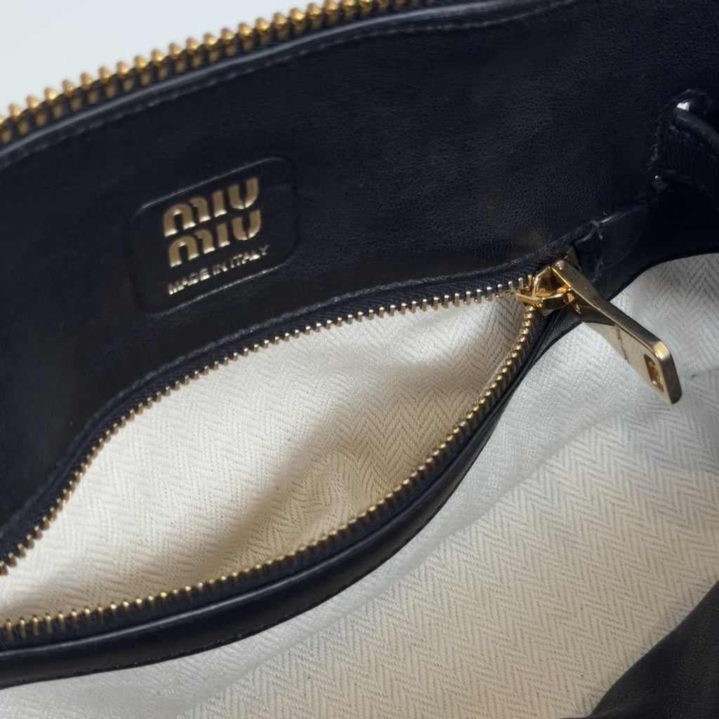 Miu Miu Aventure Small Black Tote - Queen May