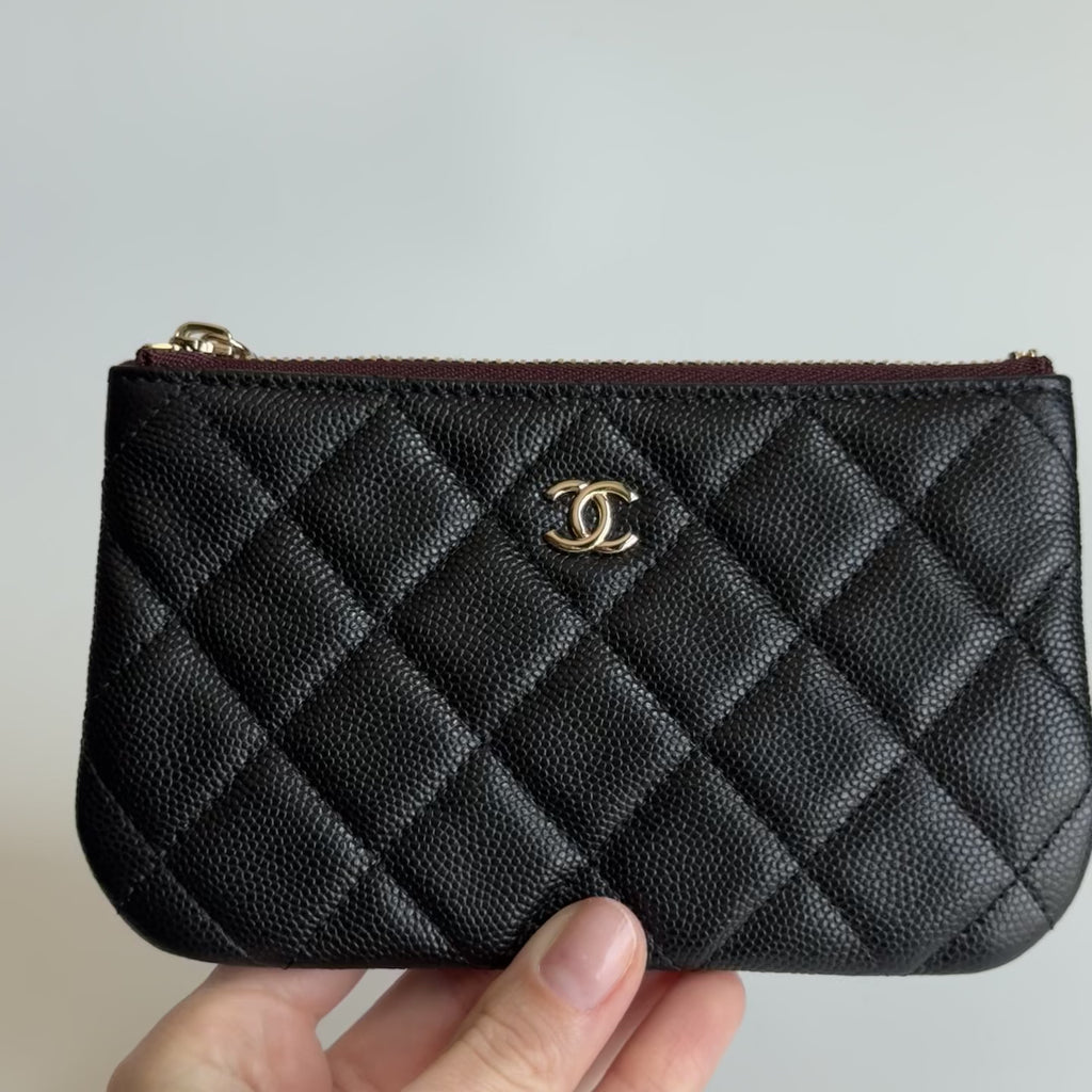 Chanel Classic O-Coin Case Black - Queen May