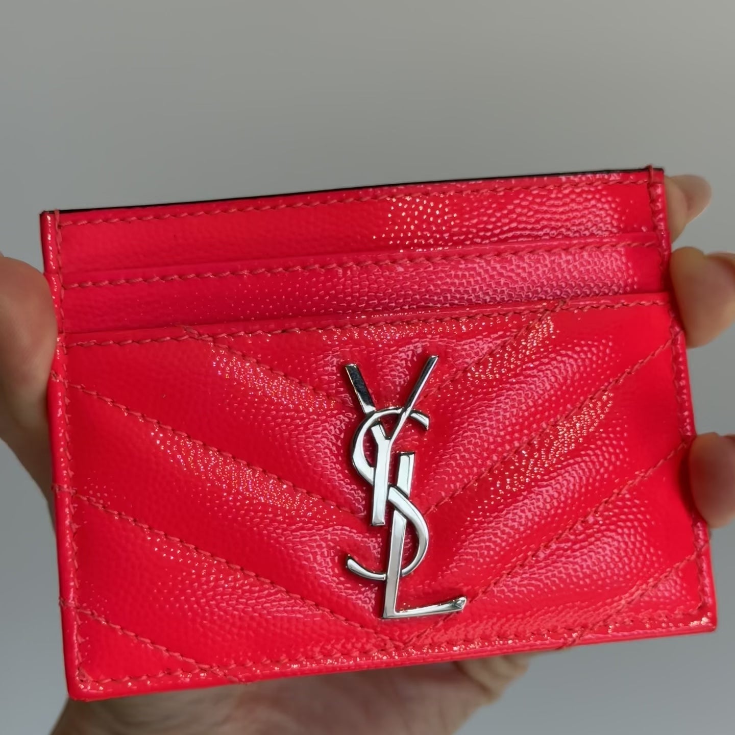 Saint Laurent Hot Pink Cardholder - Queen May