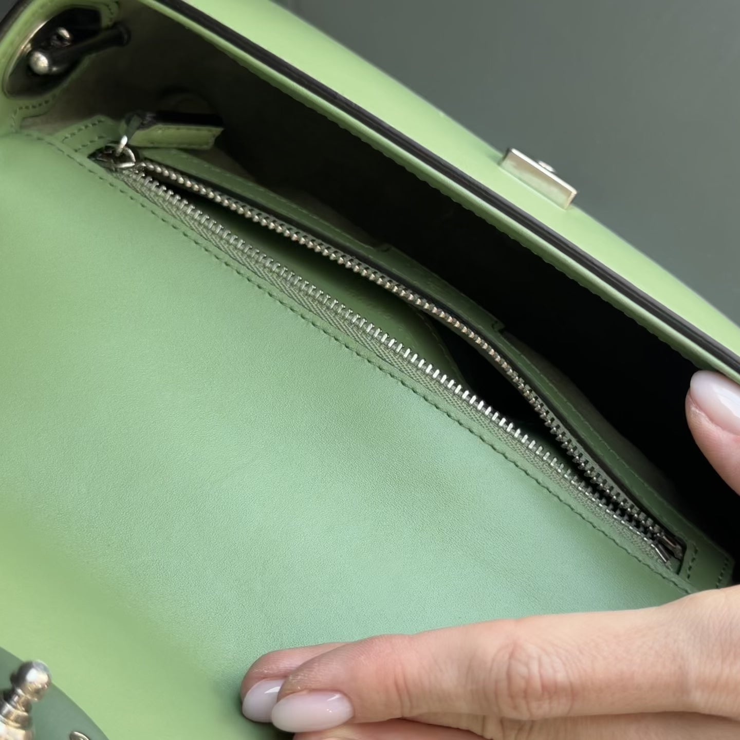 Gucci Petite GG Mini Shoulder Bag--Green - Queen May