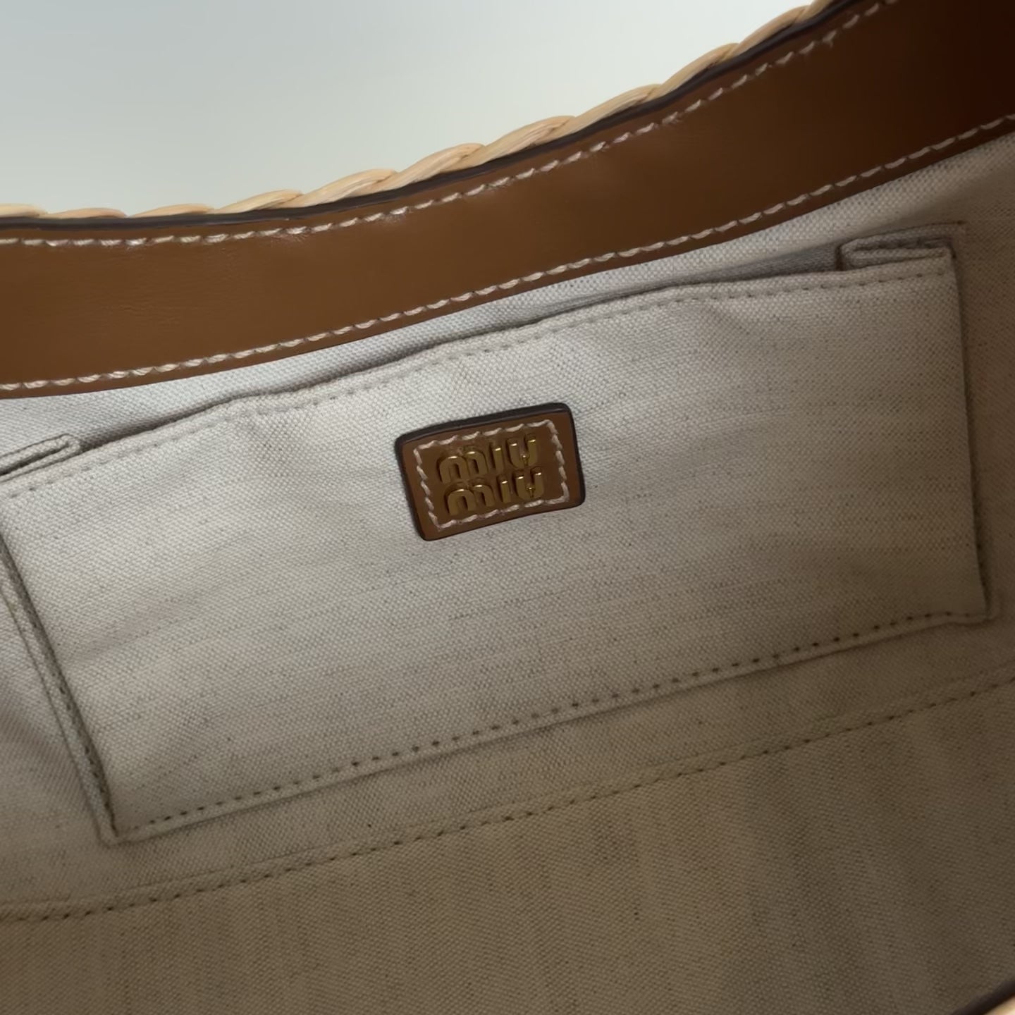 Miu Miu Wander Handbag Wicker - Queen May