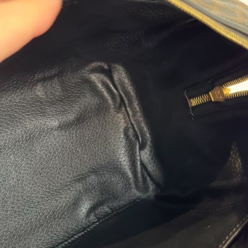 Vintage Celine Black Macadam Boston 25 - Queen May