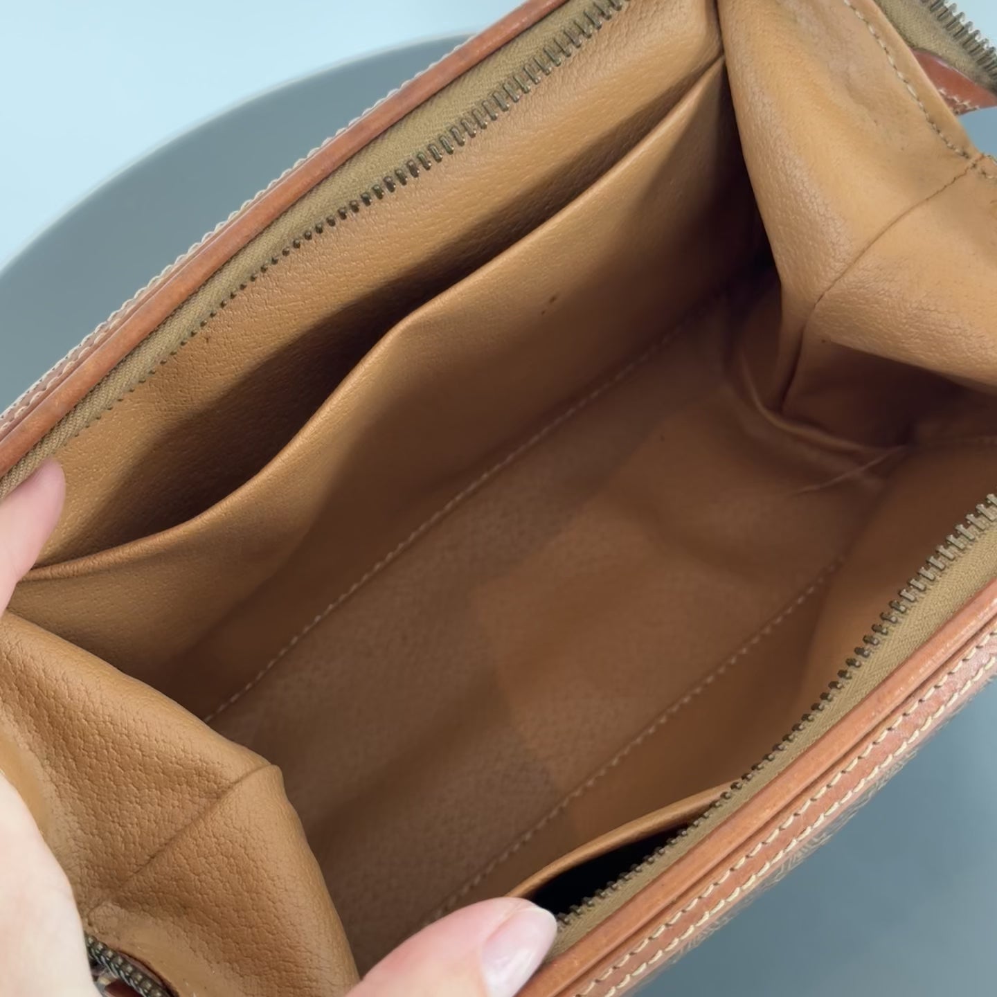 Vintage Celine Triomphe Toiletry Pouch - Queen May