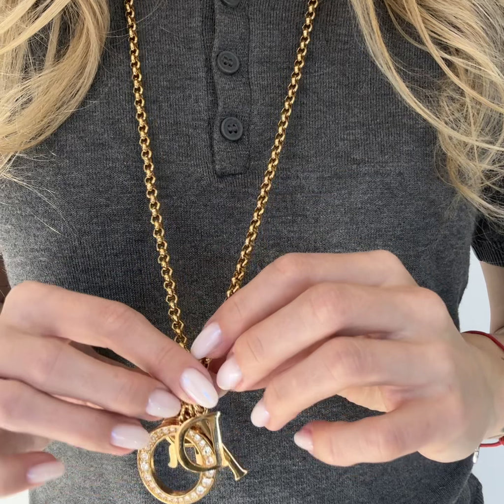 Christian Dior XL Rhinestone Necklace as seen on Carrie Bradshaw - Queen May