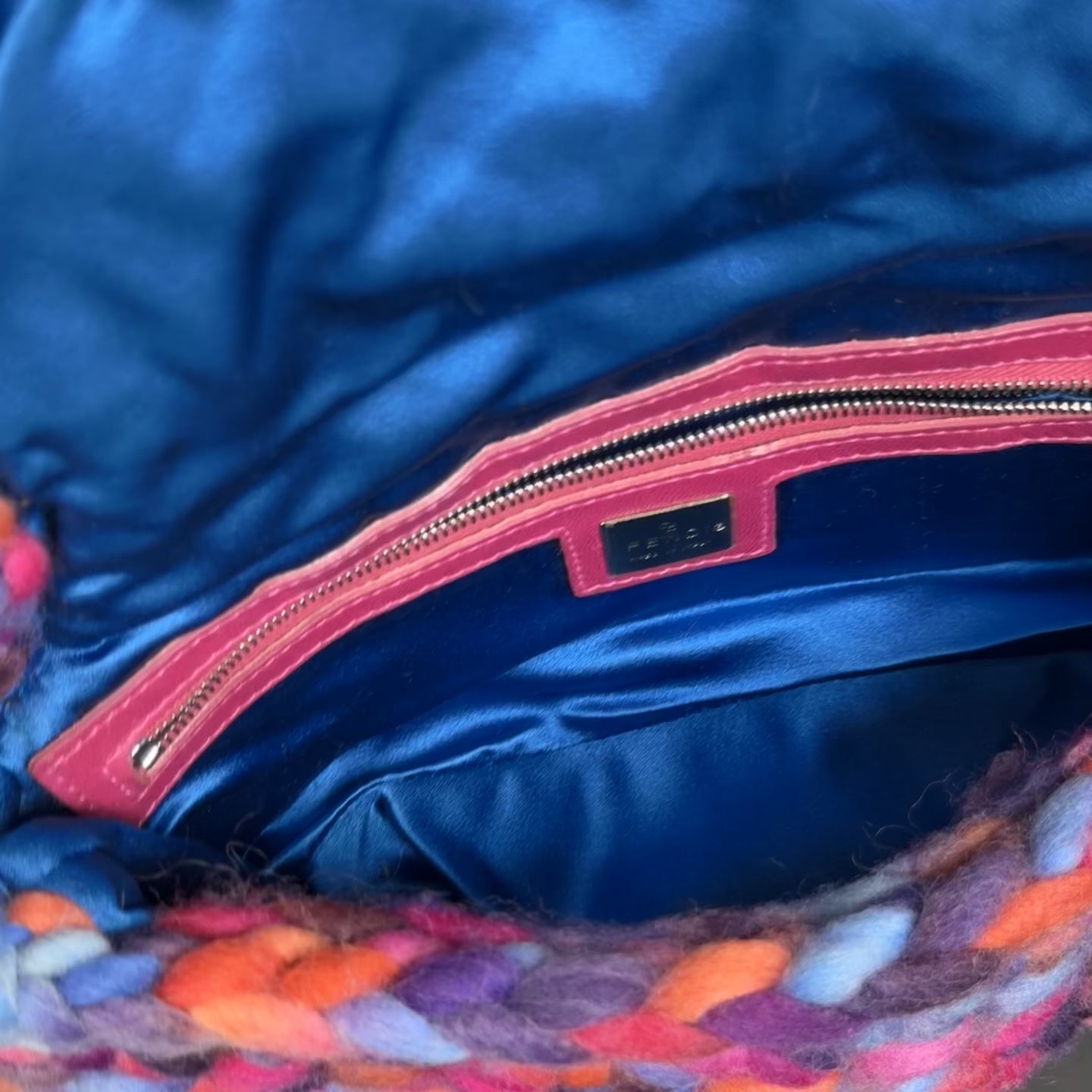 Rare Y2K Era Fendi Crochet Baguette Shoulder Bag - Queen May