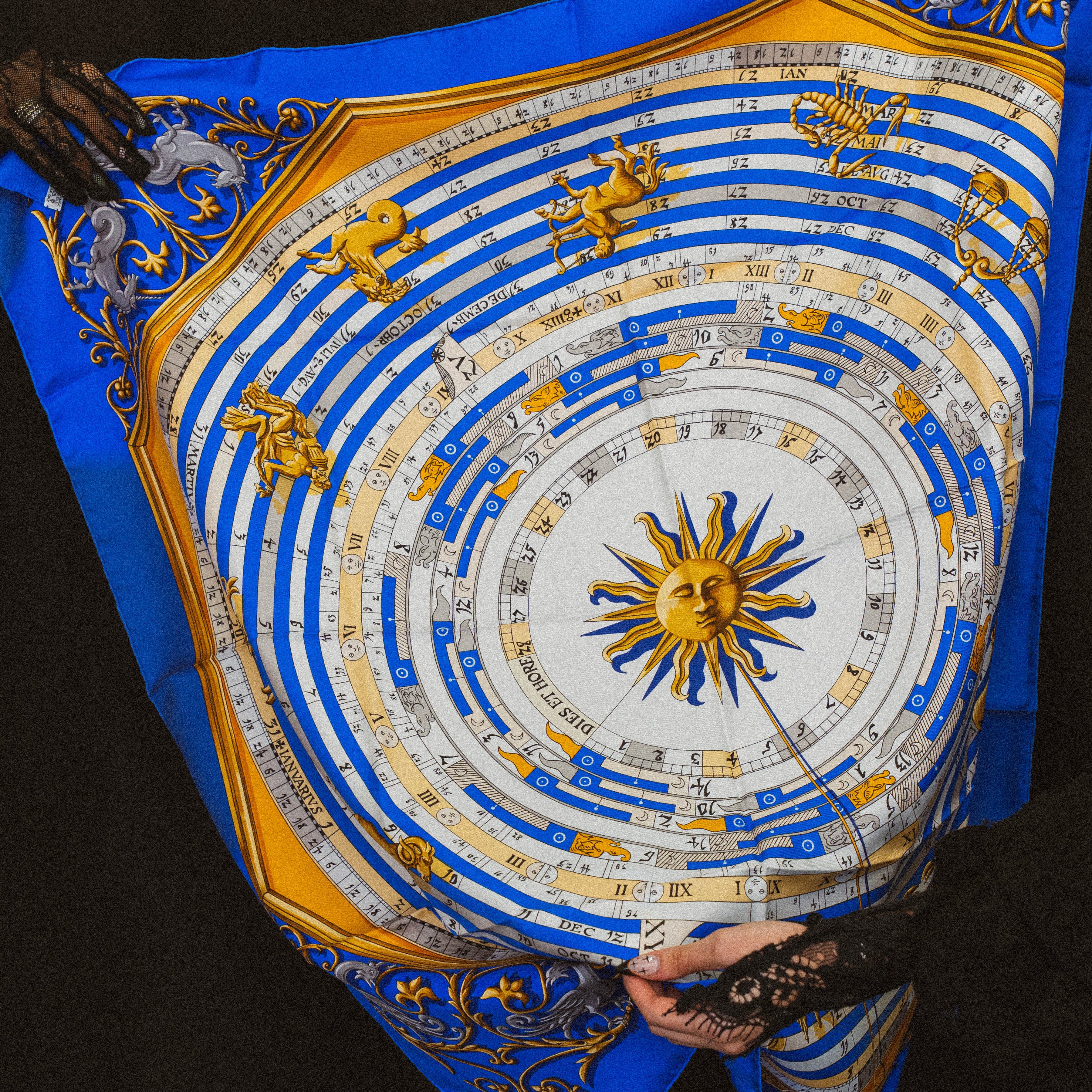 Hermes Astrology Constellation Scarf - Queen May