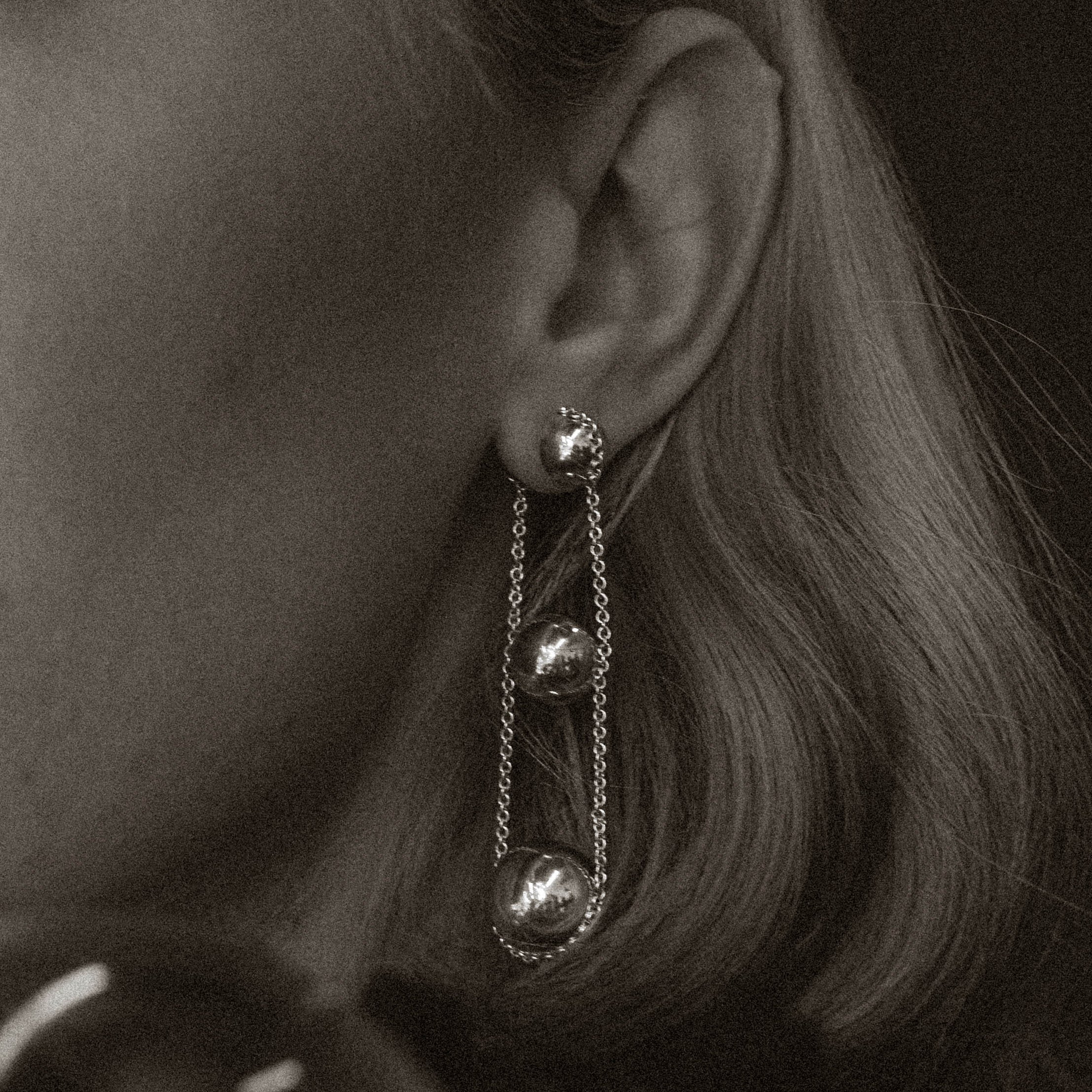 Tiffany and Co Hardware Triple Drop Earrings In Sterling Silver - Queen May