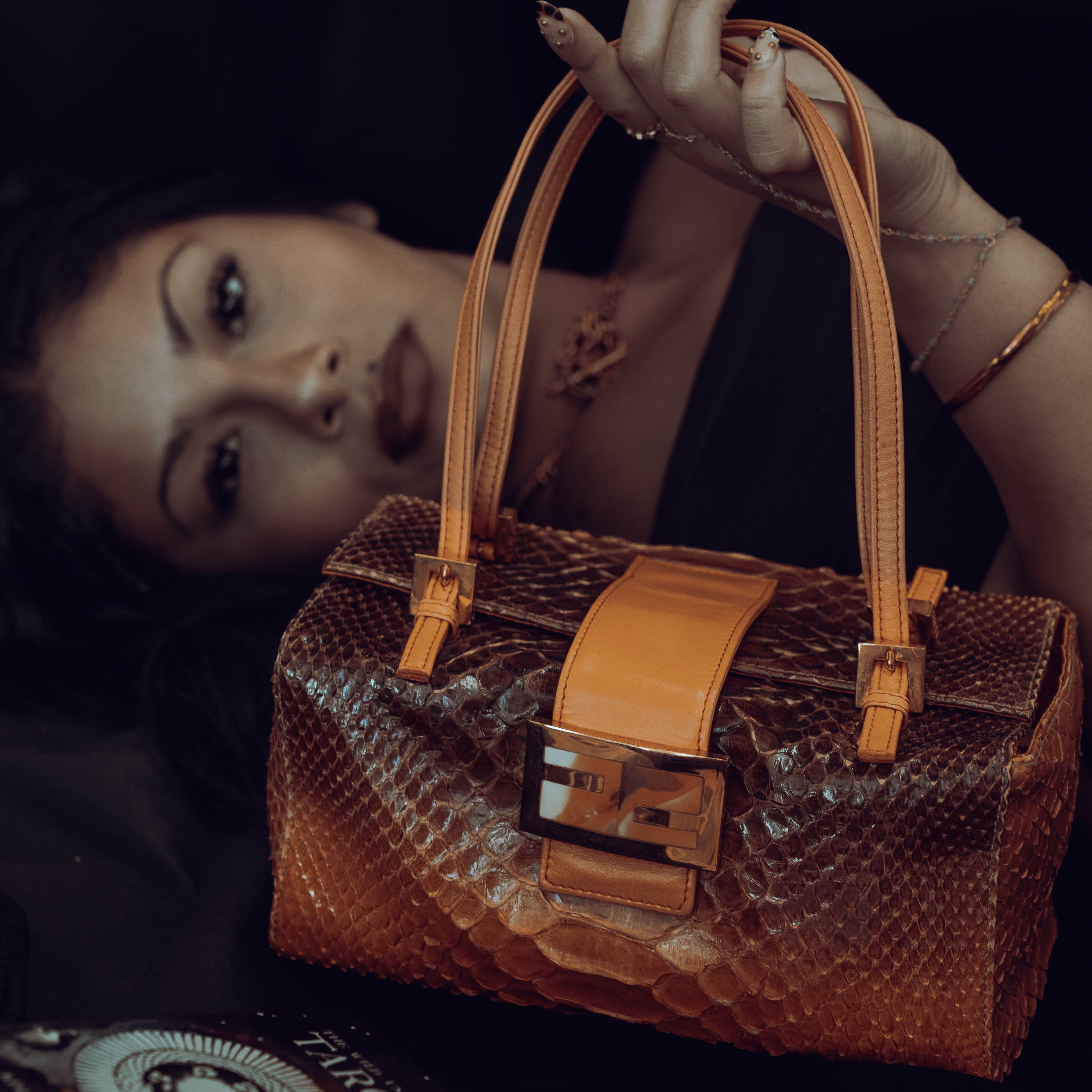 Rare Vintage Fendi Python Bento Box - Queen May