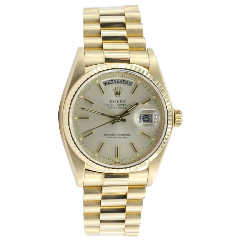 Rolex President 18k Gold Day Date Reference 18038 - Queen May