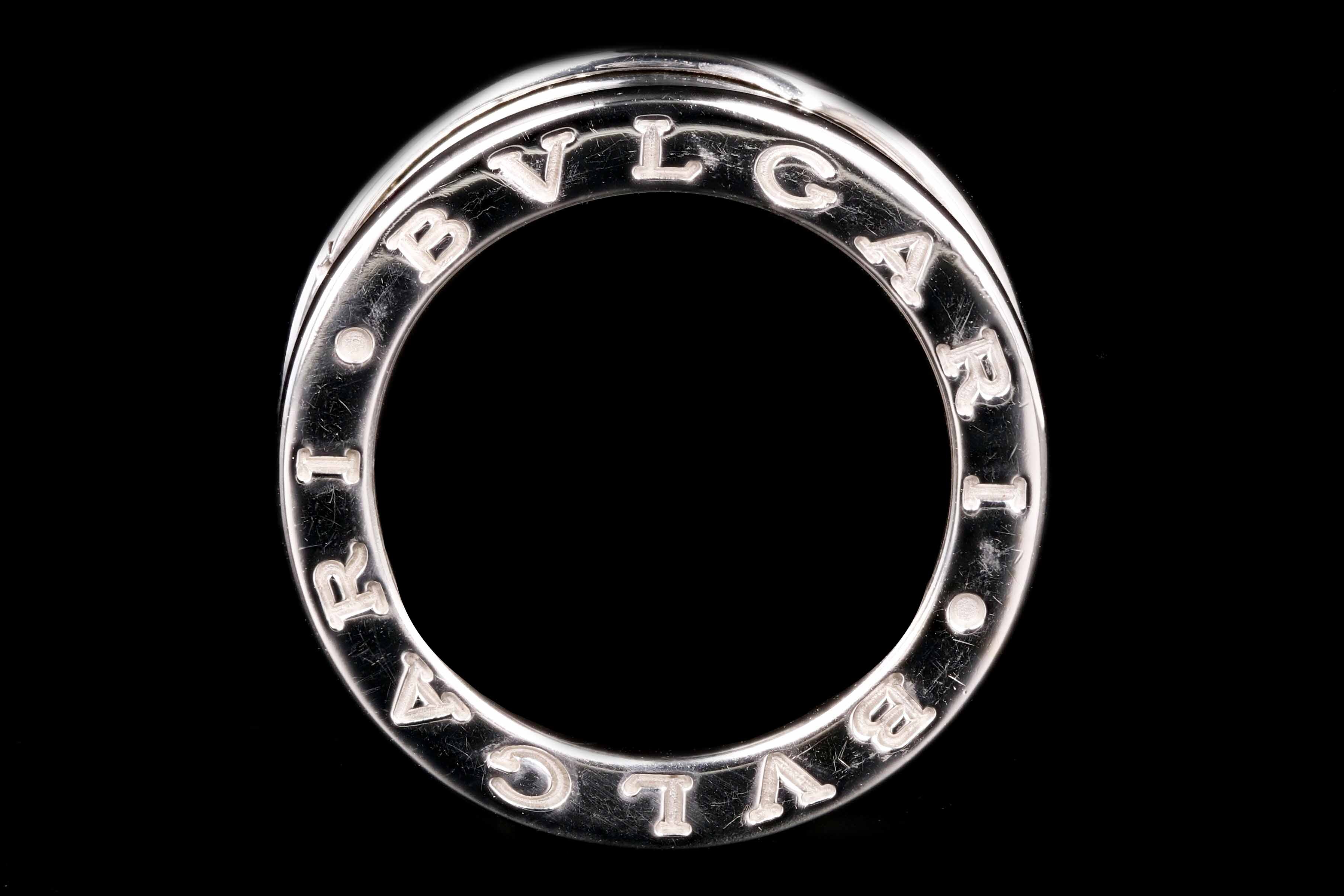 Modern Bvlgari 18K White Gold B. Zero 1 Band - Queen May