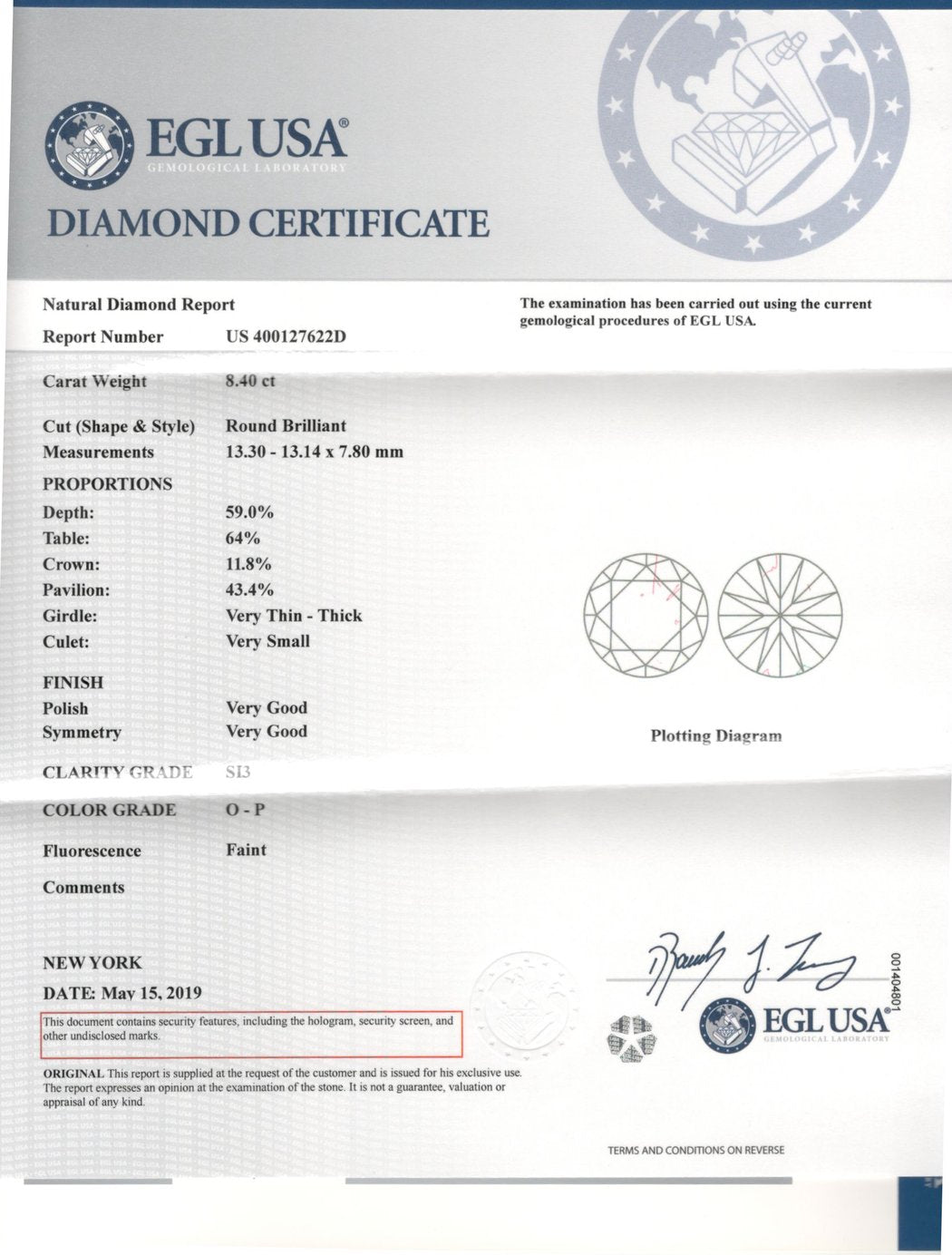 Modern 18K Gold 8.40 Carat Round Cut Diamond With Two Half Moon Cut Diamonds Engagement Ring - Queen May