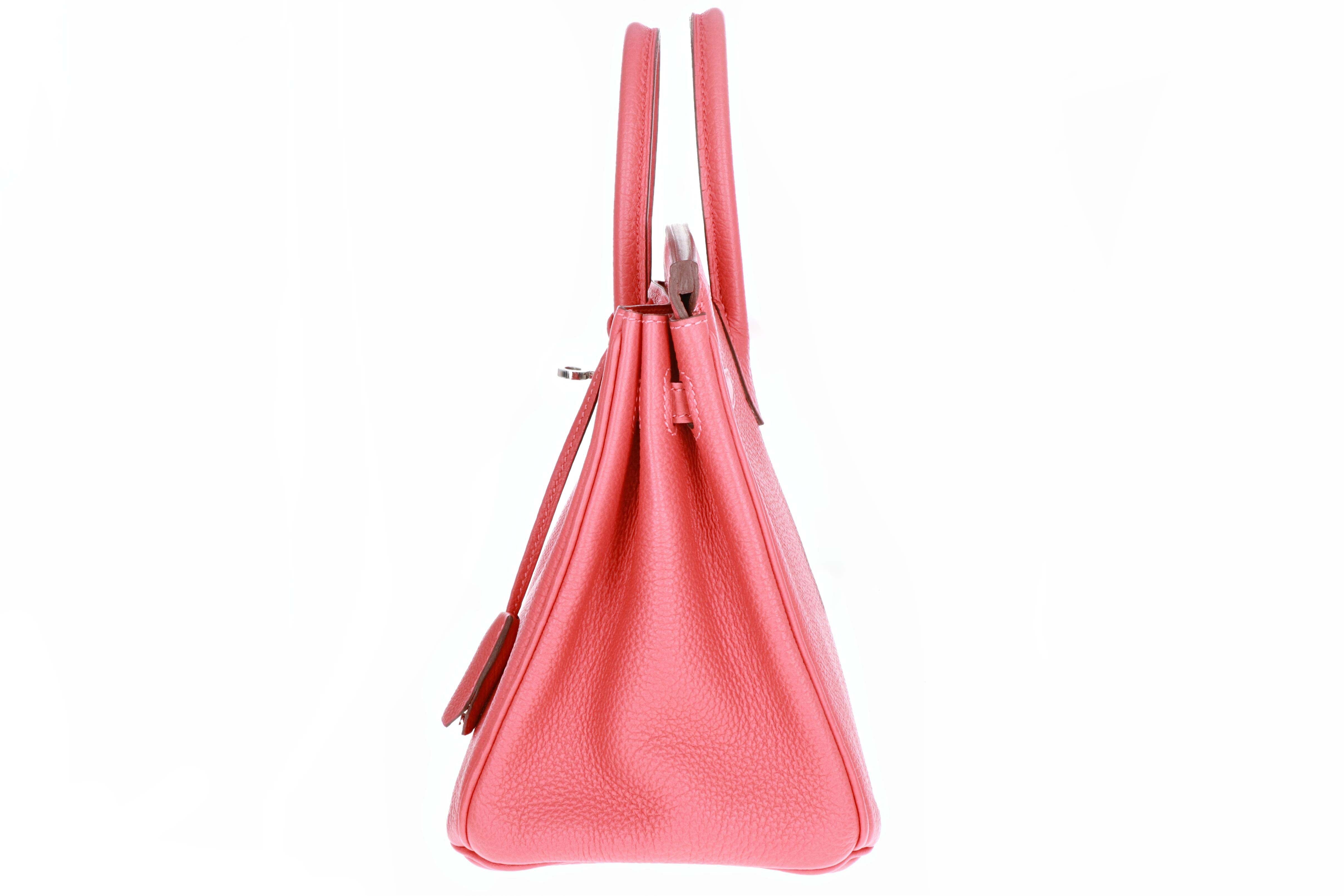Hermes Birkin 25 Bougainvillea Taurillon Clemence Palladium - Queen May