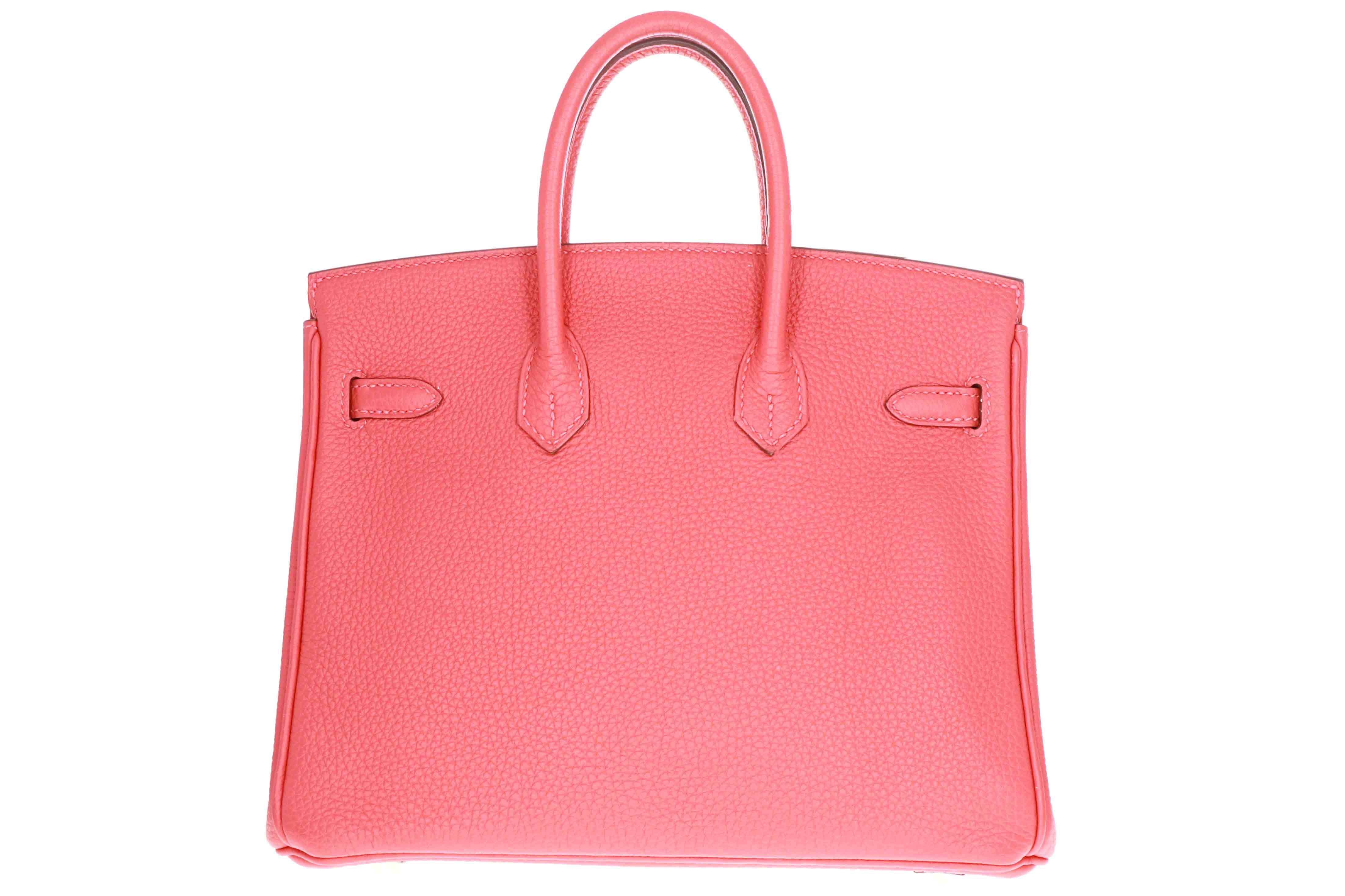 Hermes Birkin 25 Bougainvillea Taurillon Clemence Palladium - Queen May