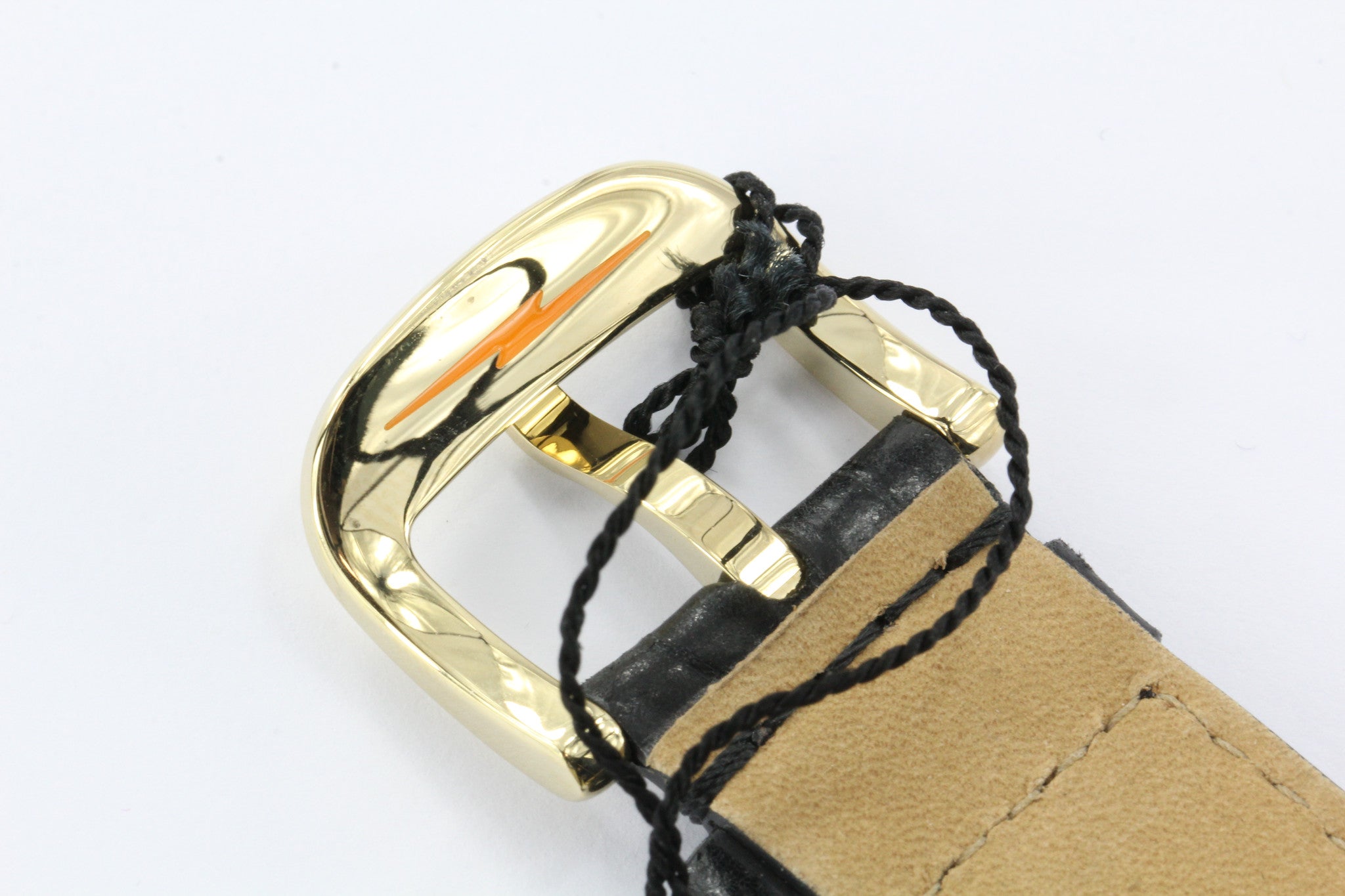 NWT Shinola Argonite 715 Detroit Gold Tone Black Alligator Band Watch 43mm - Queen May