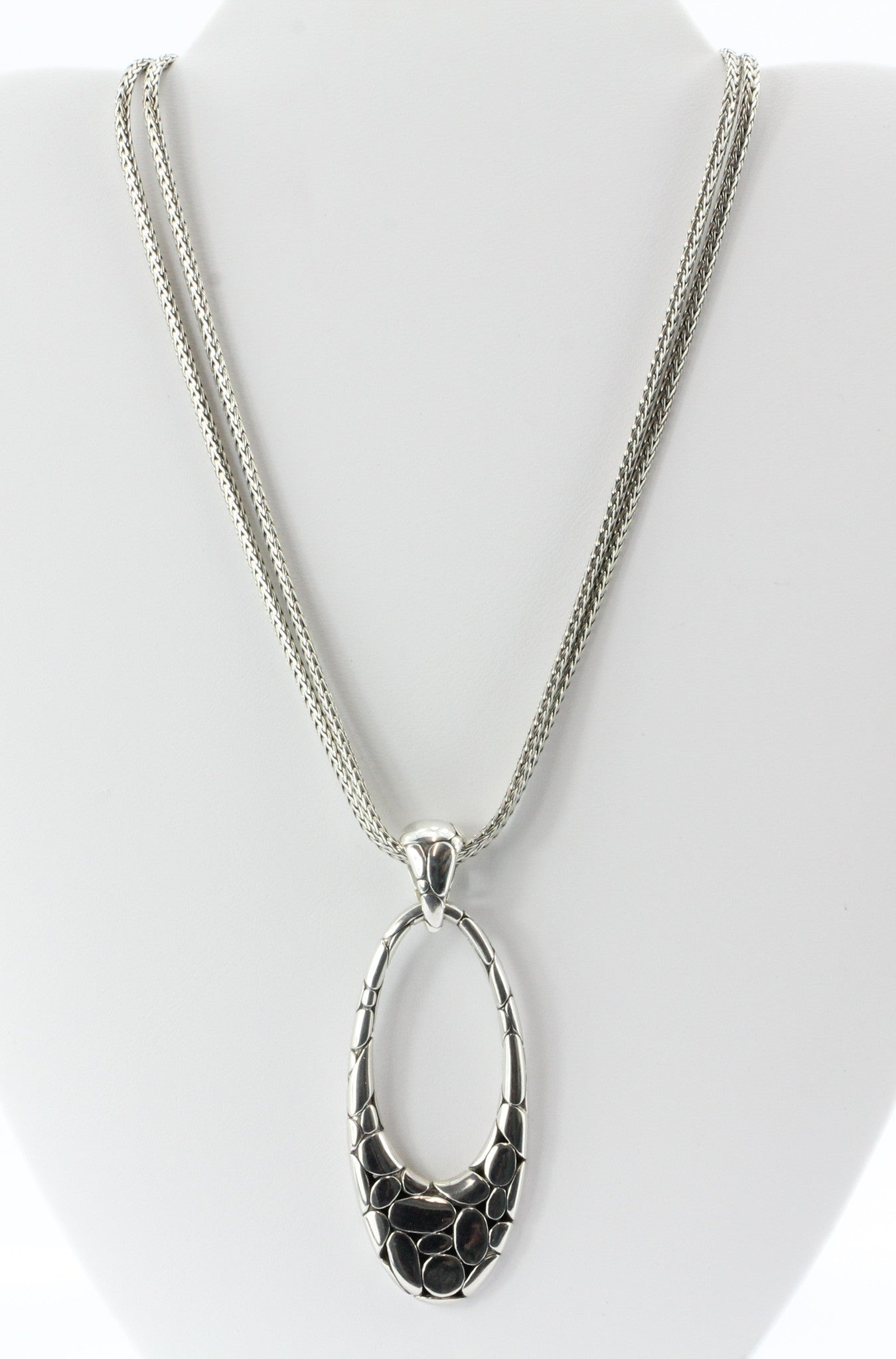 John Hardy Sterling Silver Kali Collection Dragonfly Pendant on Double Chain - Queen May