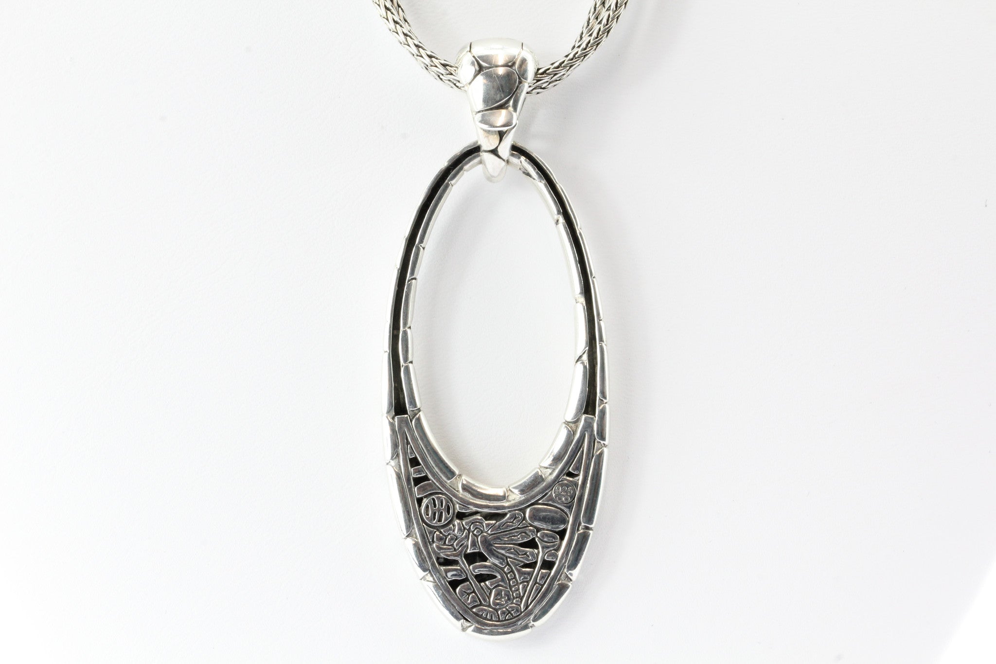 John Hardy Sterling Silver Kali Collection Dragonfly Pendant on Double Chain - Queen May
