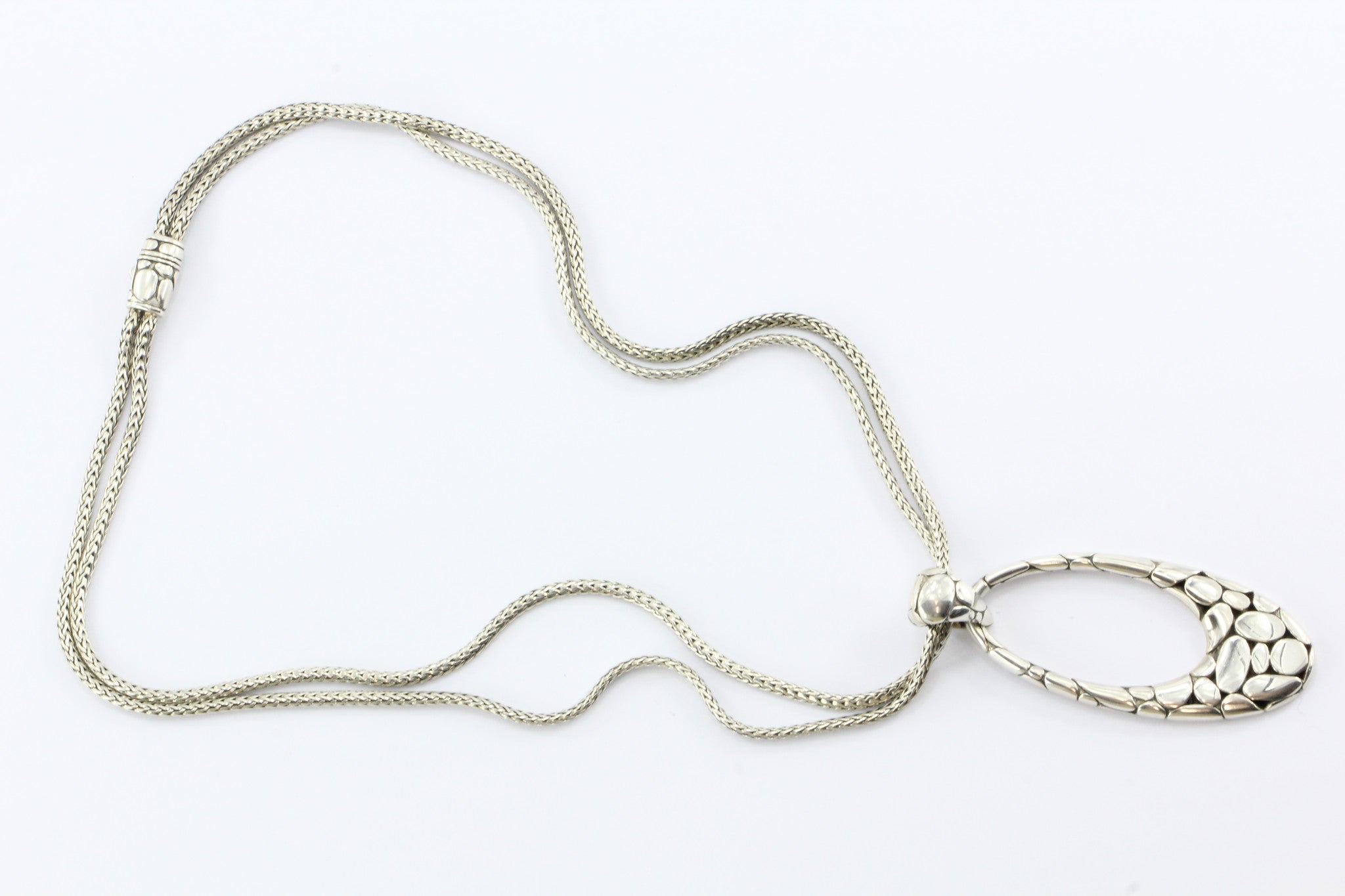 John Hardy Sterling Silver Kali Collection Dragonfly Pendant on Double Chain - Queen May