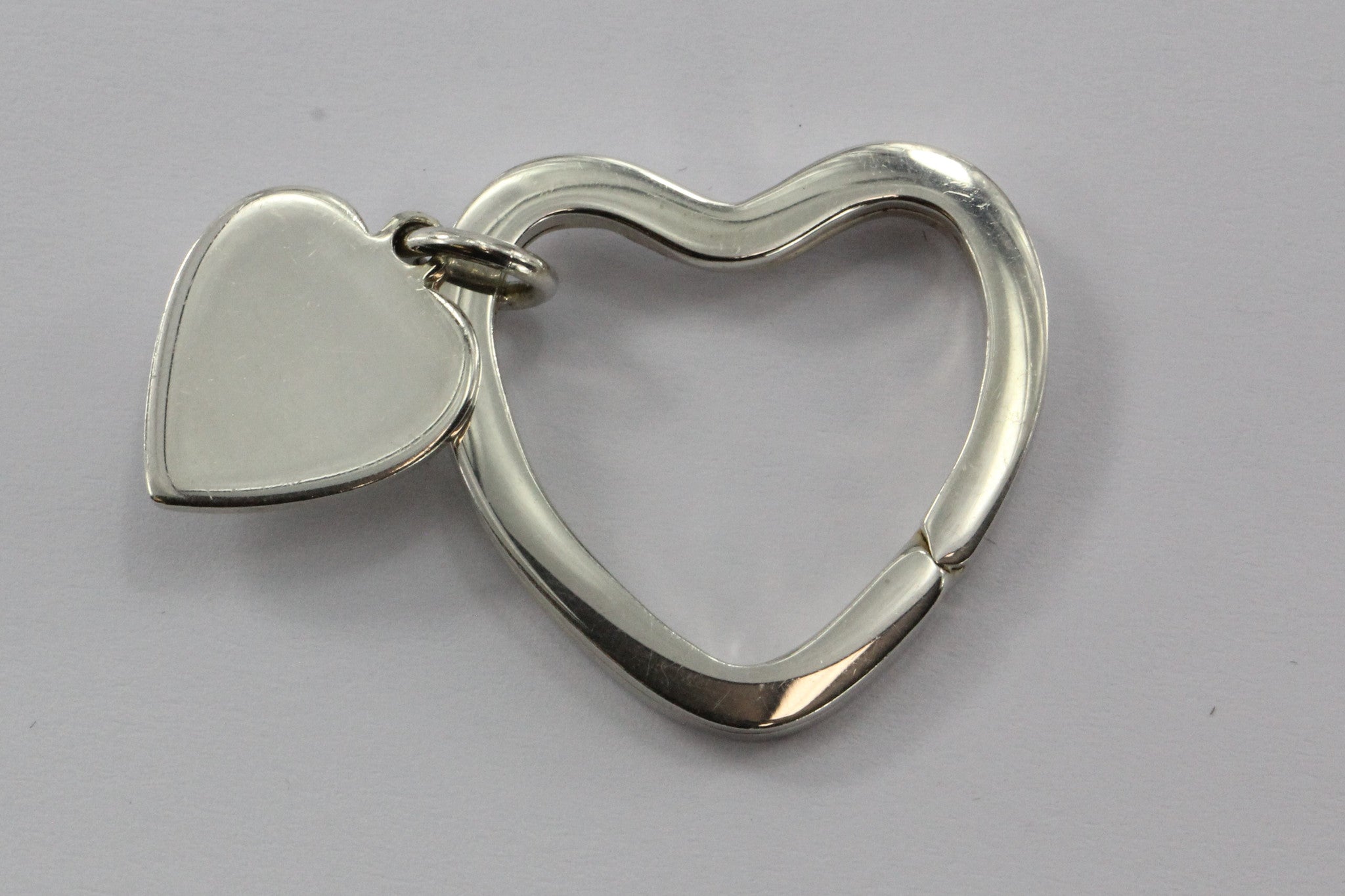 Tiffany & Co Sterling Silver 925 Heart Tag Key Ring - Queen May