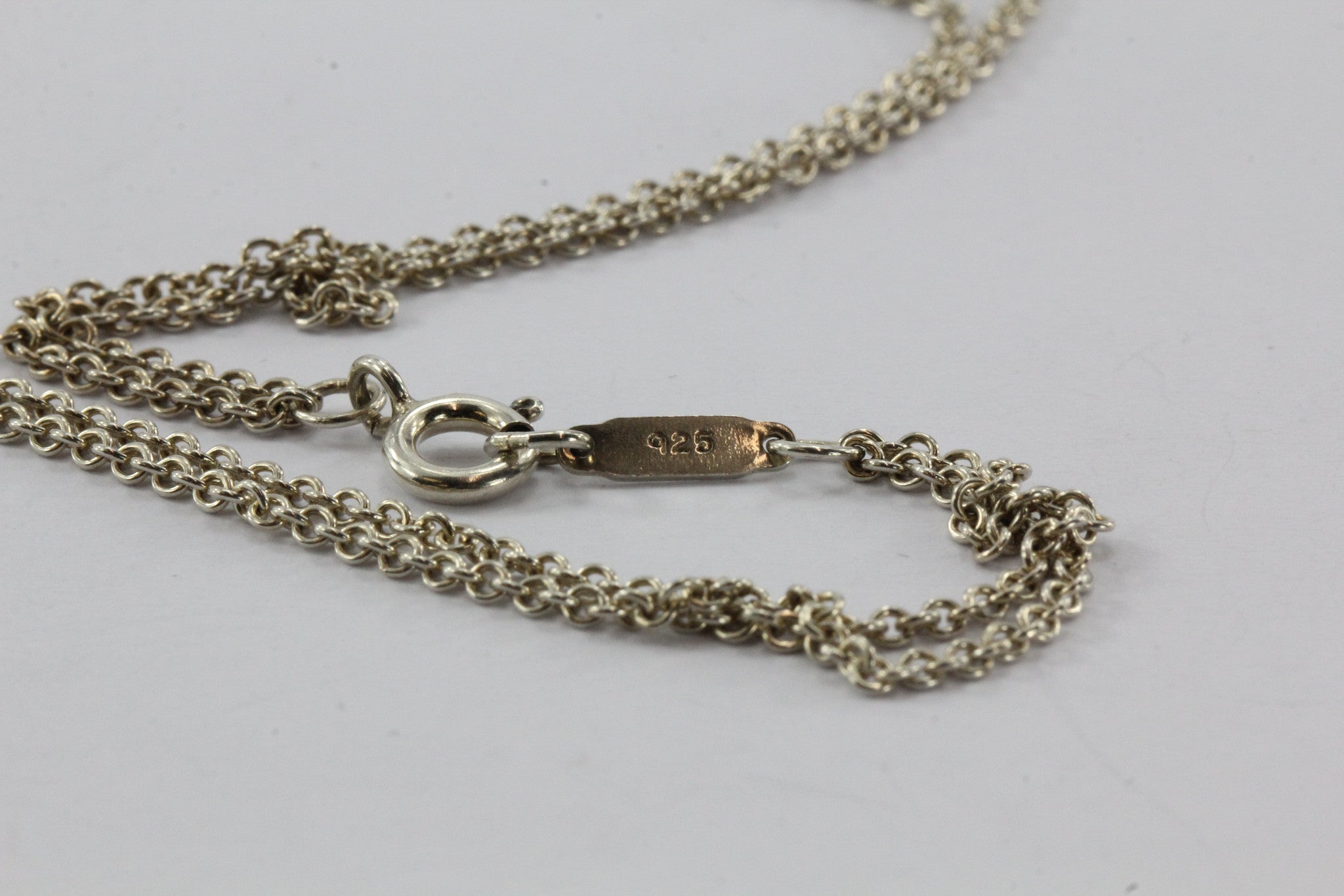Tiffany & Co 925 Sterling Silver Double Chain Infinity Necklace - Queen May
