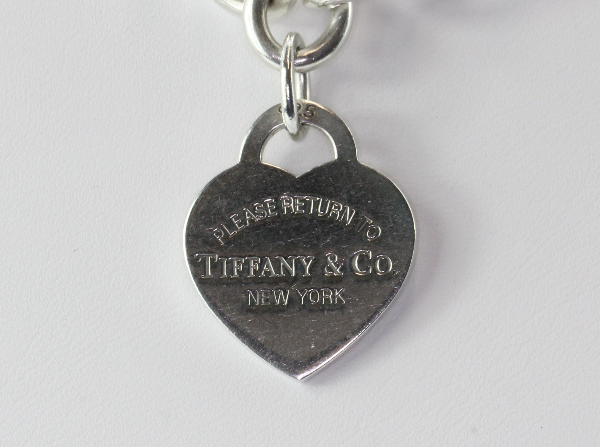 Please Return to Tiffany & Co Sterling Silver Heart Tag Necklace