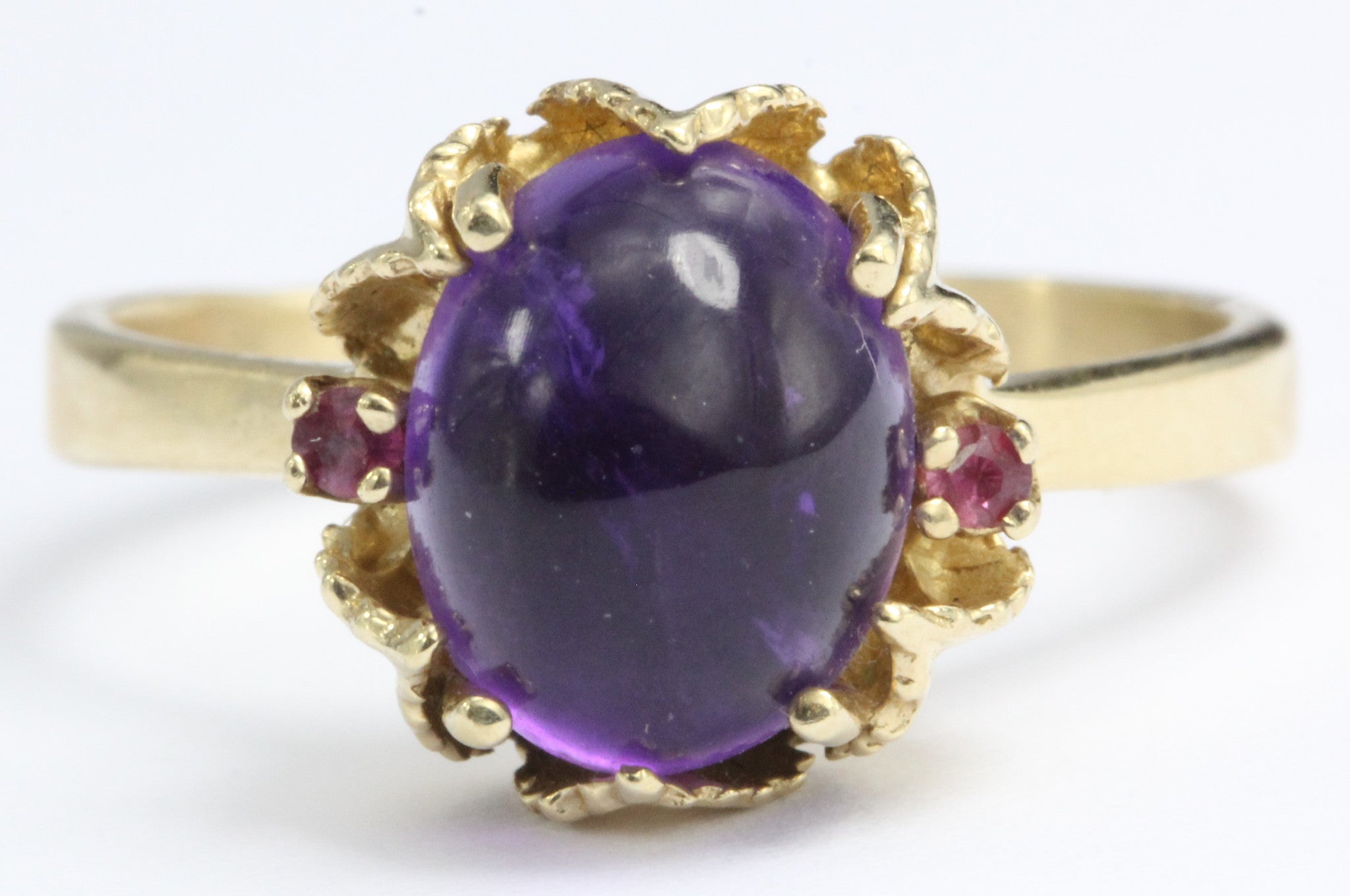 Vintage 14K Gold 3.25 Carat Amethyst Ring - Queen May