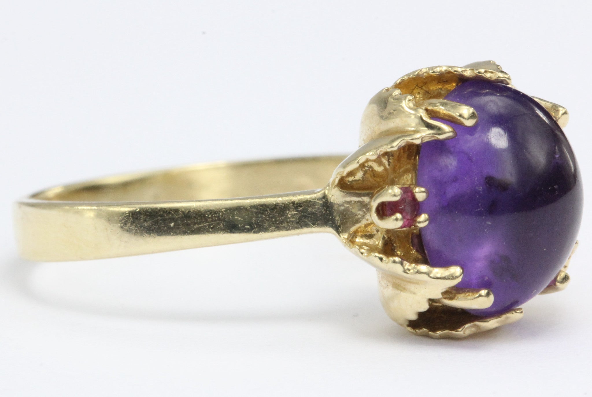Vintage 14K Gold 3.25 Carat Amethyst Ring - Queen May
