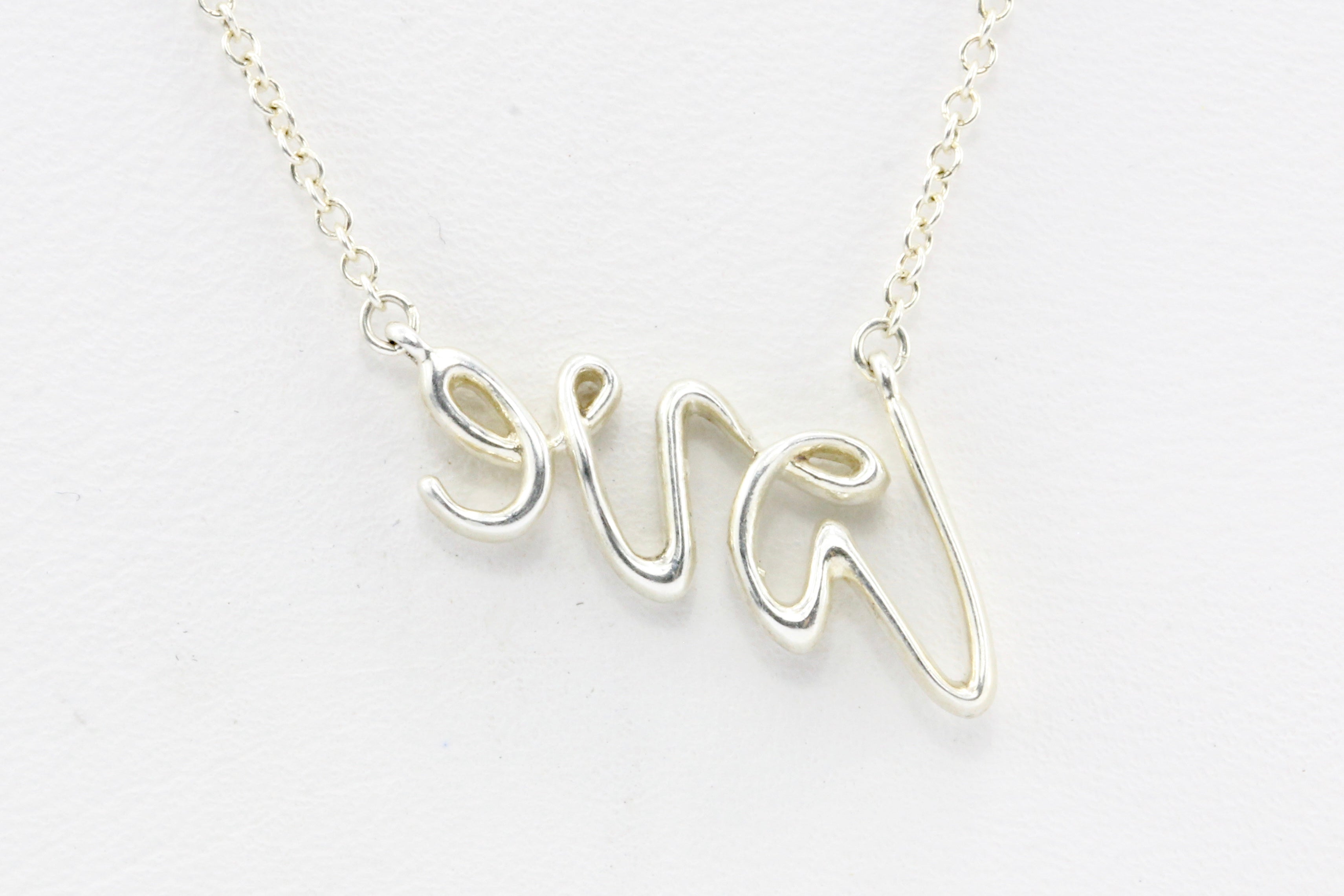 Tiffany & Co. Sterling Silver Love Pendant Necklace - Queen May