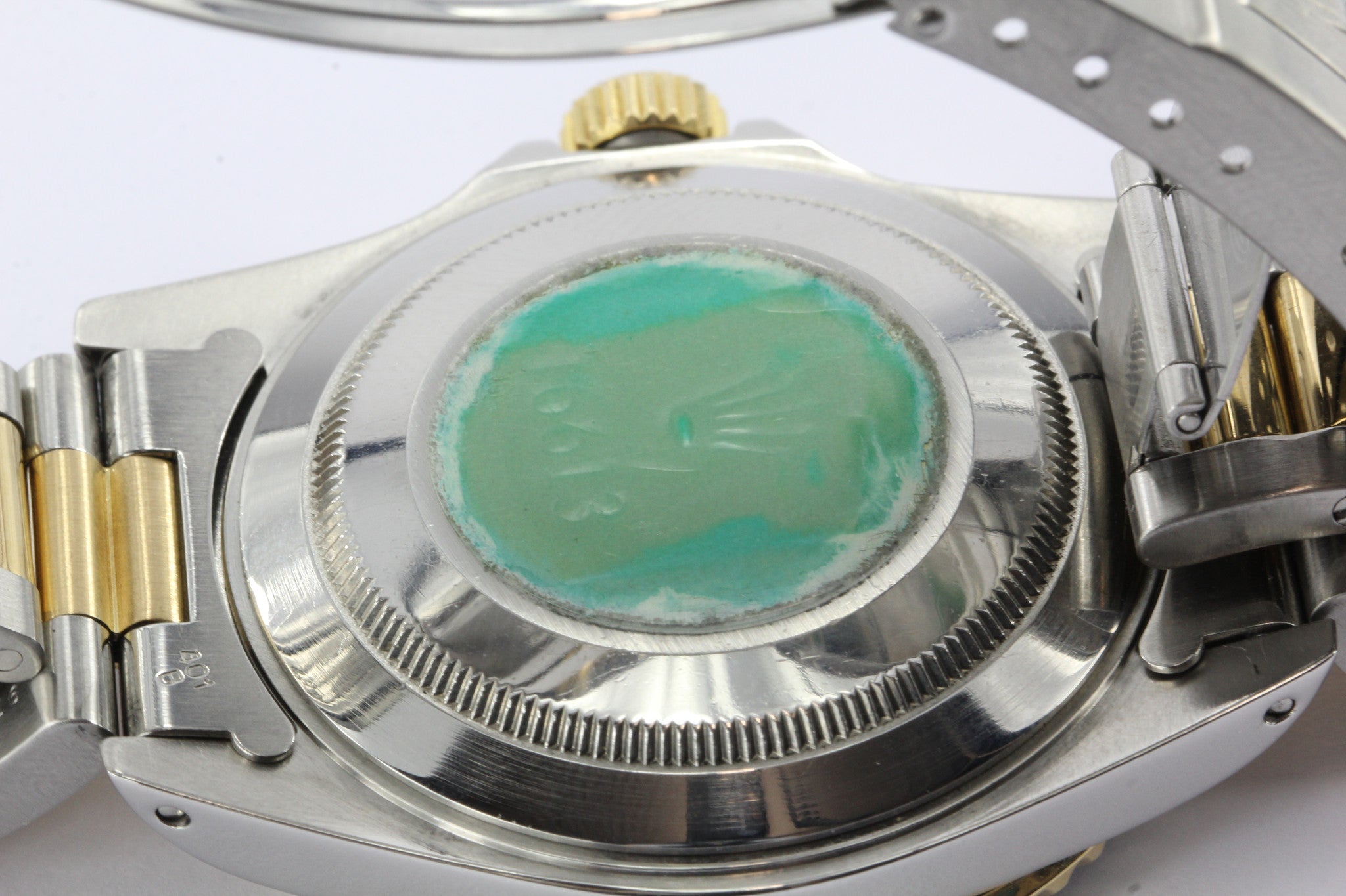 Rolex Submariner Chronometer 18K Gold and Stainless Steel Serti Diamond Dial Refrence 16613 - Queen May